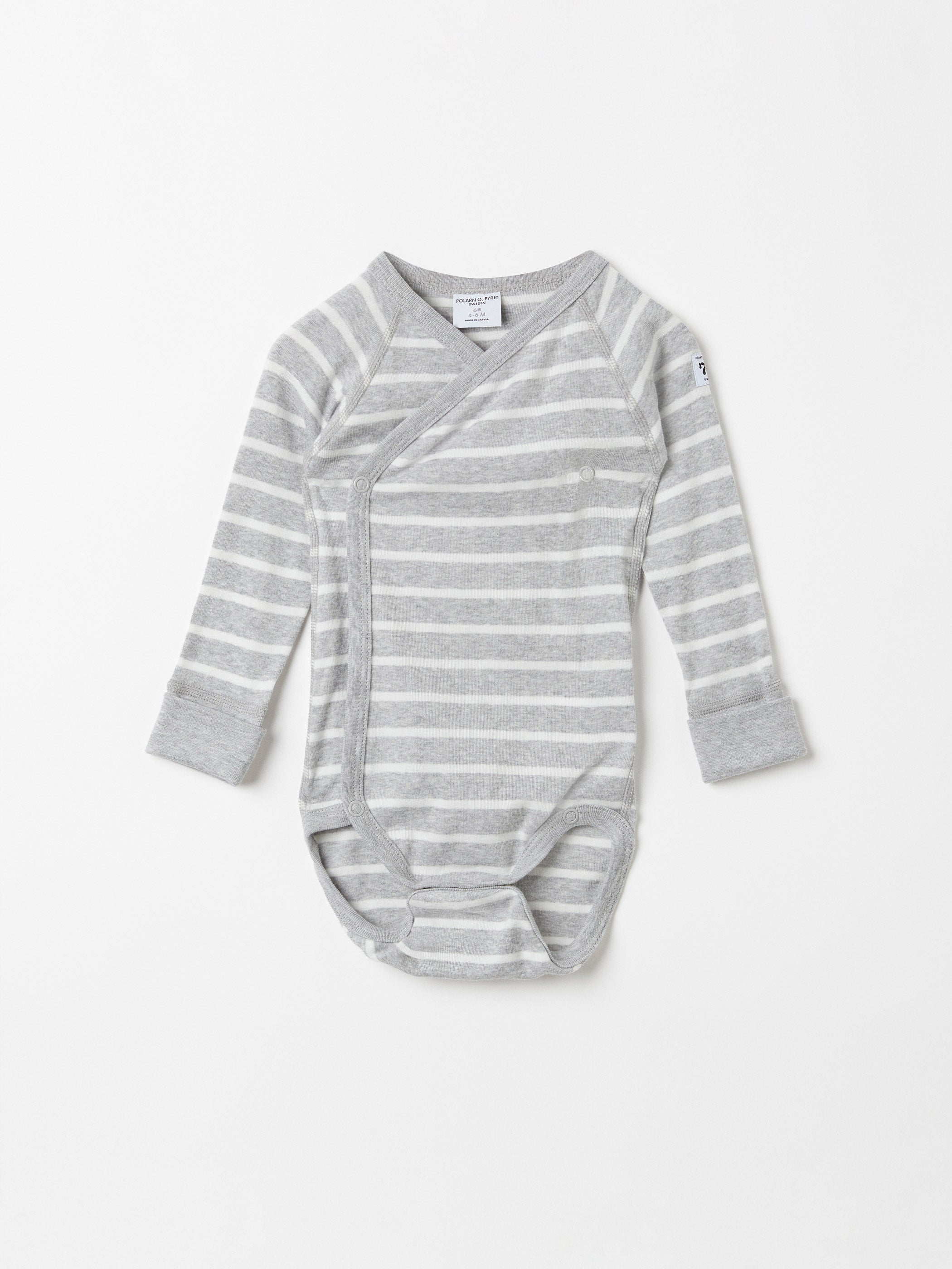 PO.P Stripe Wraparound Babygrow