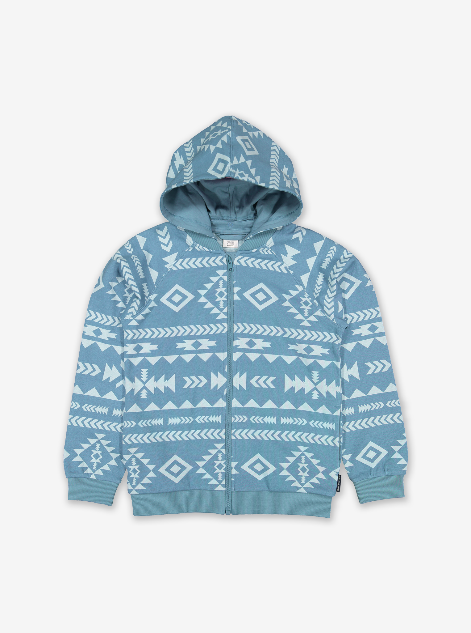 blue aztec hoodie