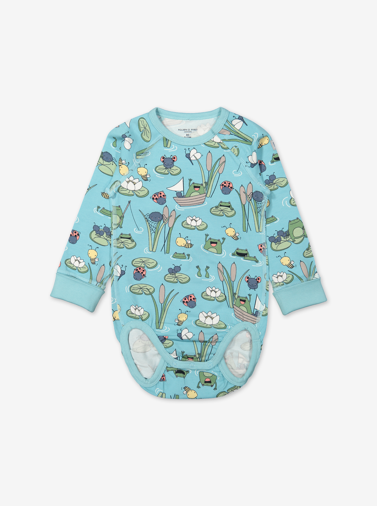 Pond Print Baby Bodysuit