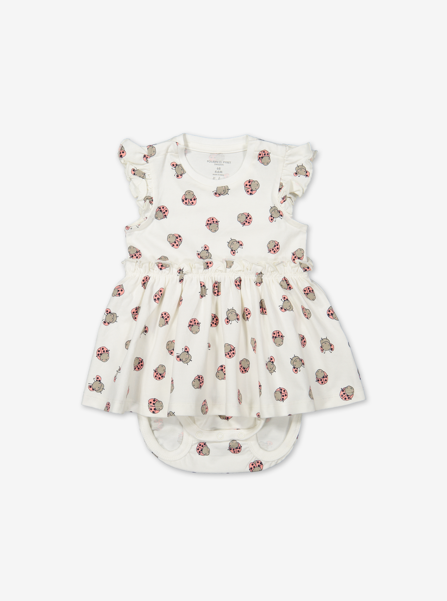 Ladybird Print Baby Bodysuit Dress