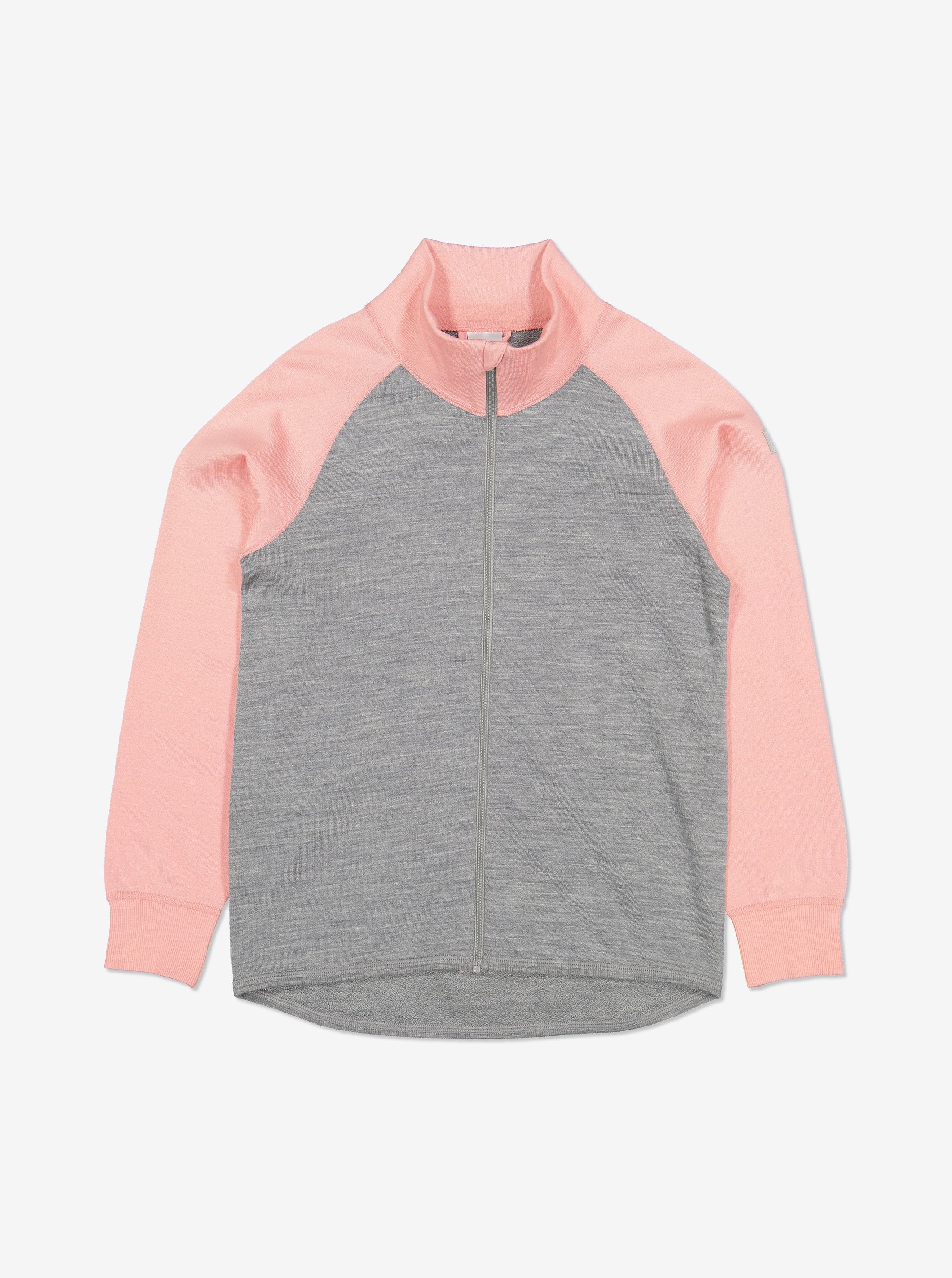 Terry Merino Kids Thermal Zip Top