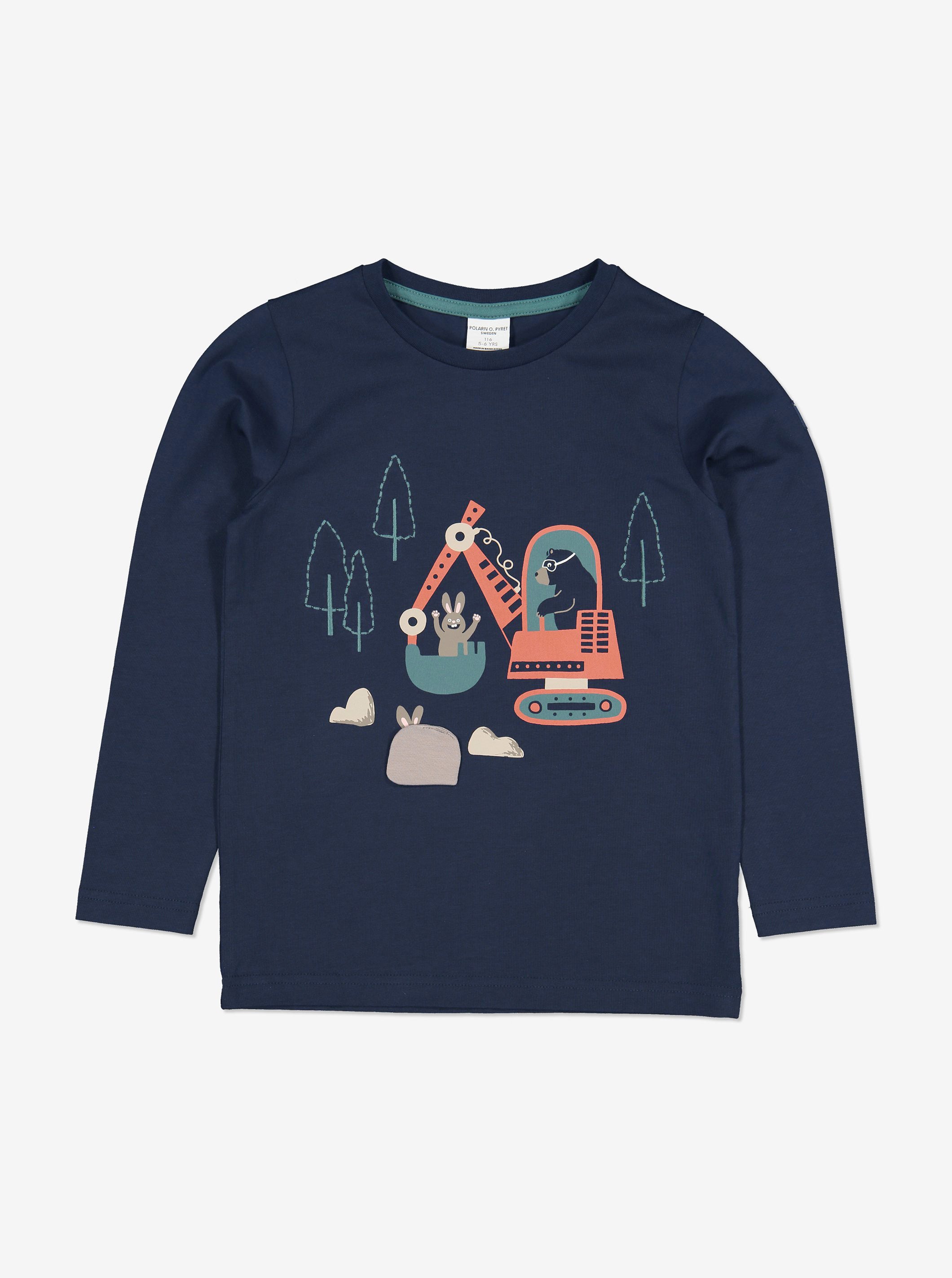 Digger Bear Kids Top