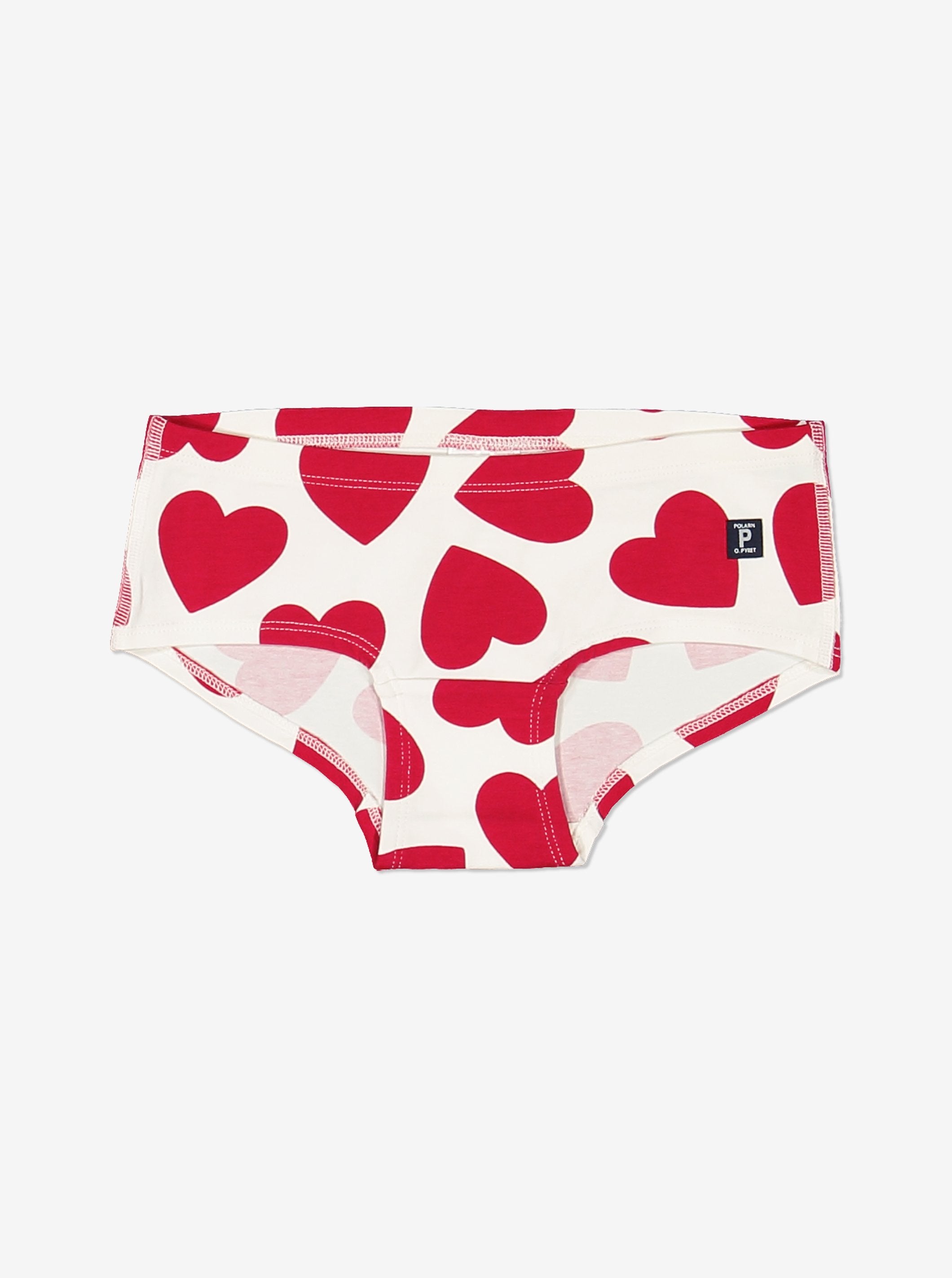 Heart Print Girls Hipster Briefs