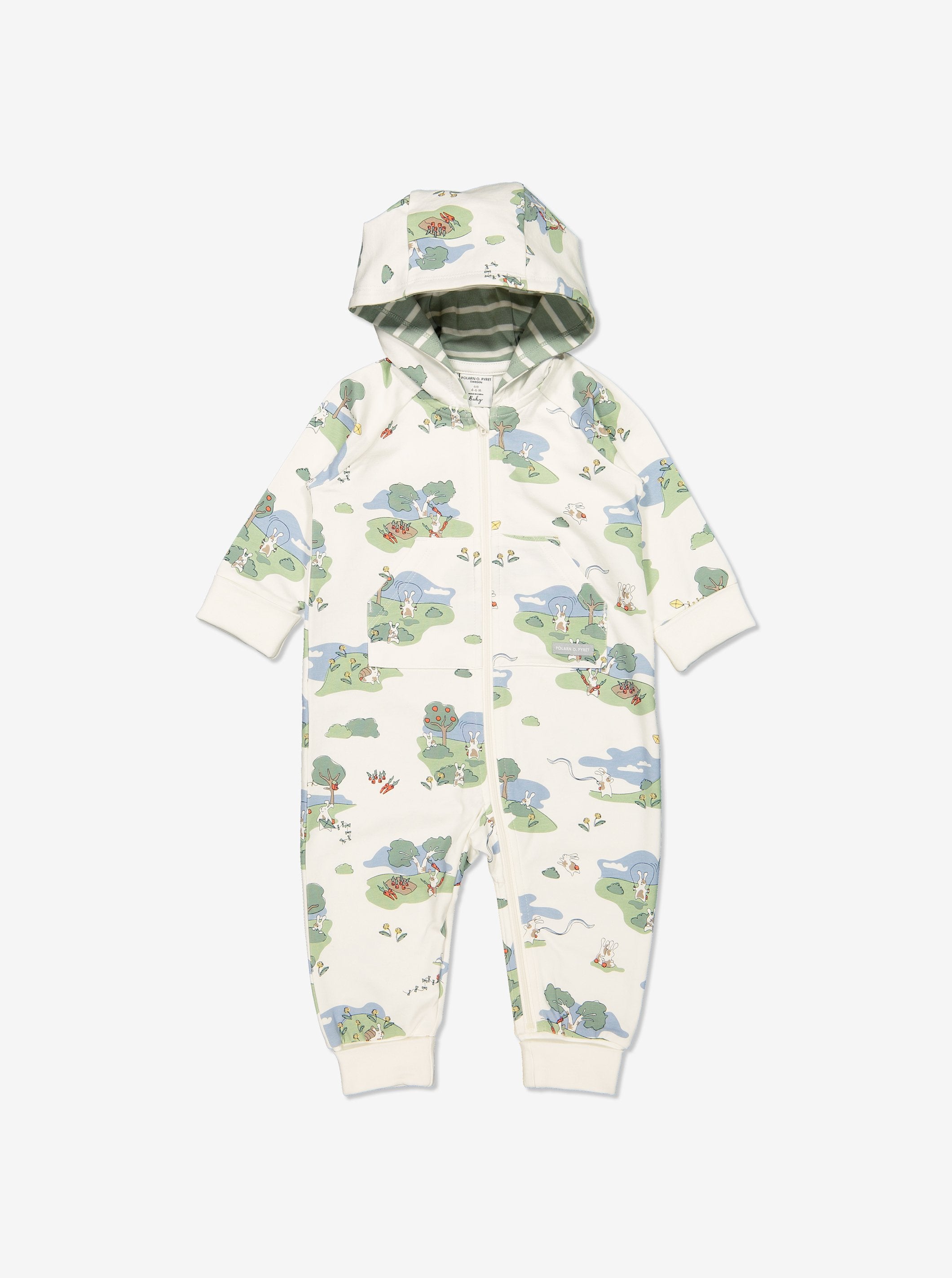 Bunny Print Baby All-In-One