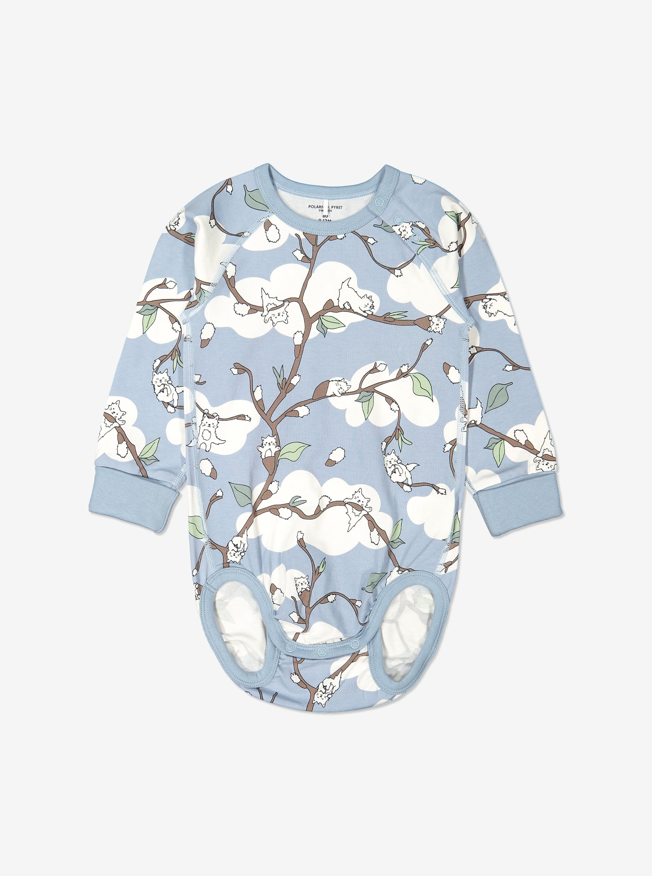 Cat Print Babygrow