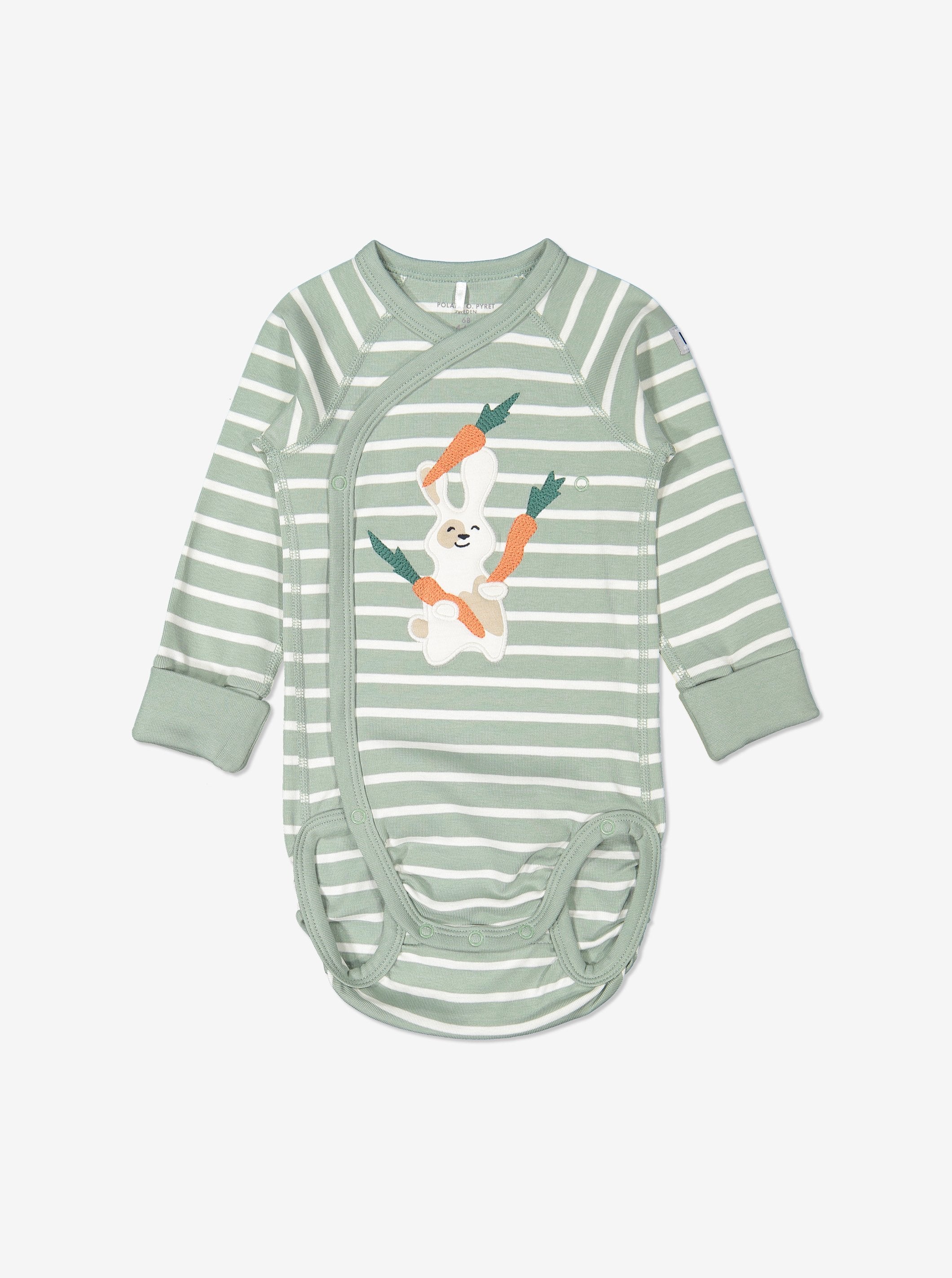 Bunny Applique Wraparound Babygrow