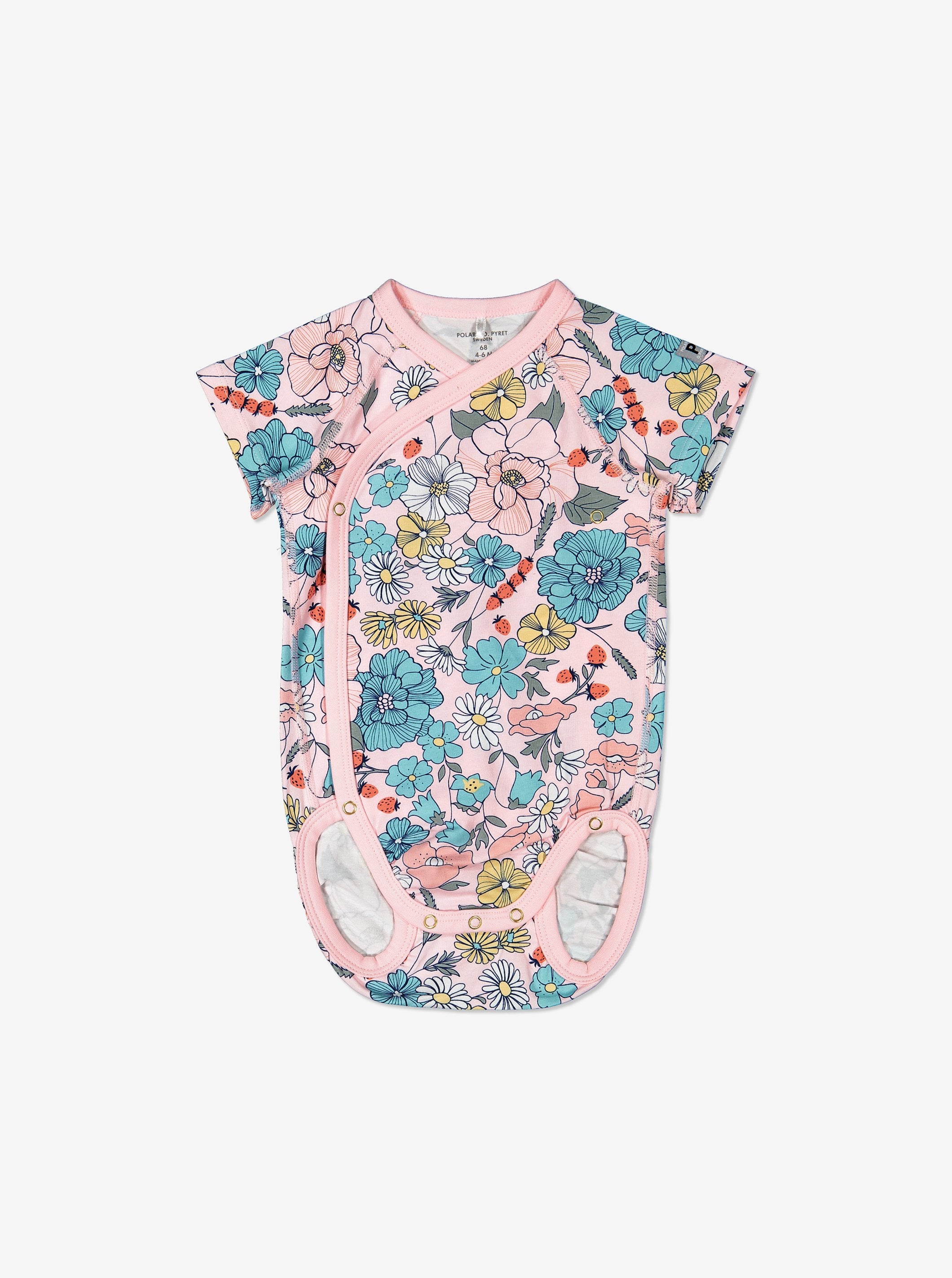 Meadow Print Wraparound Babygrow