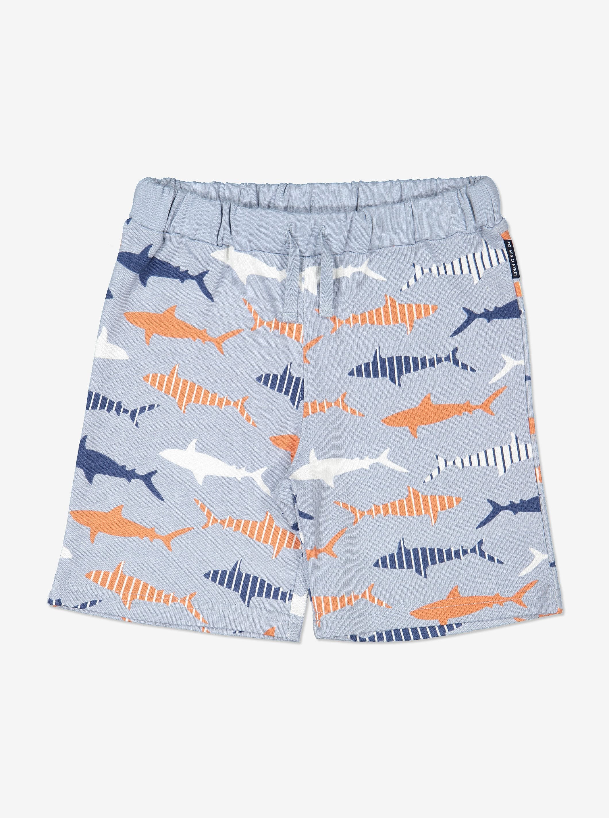 Shark Print Kids Shorts