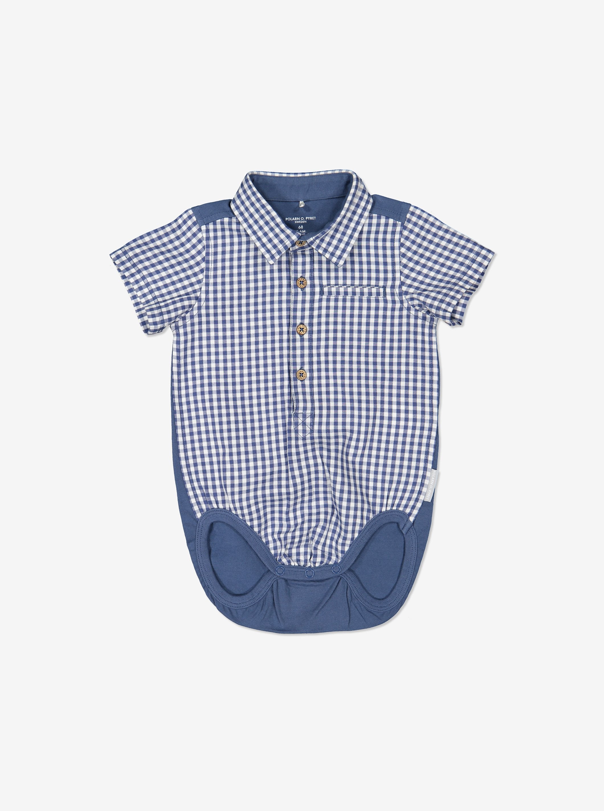 Checked Baby Shirt/Babygrow