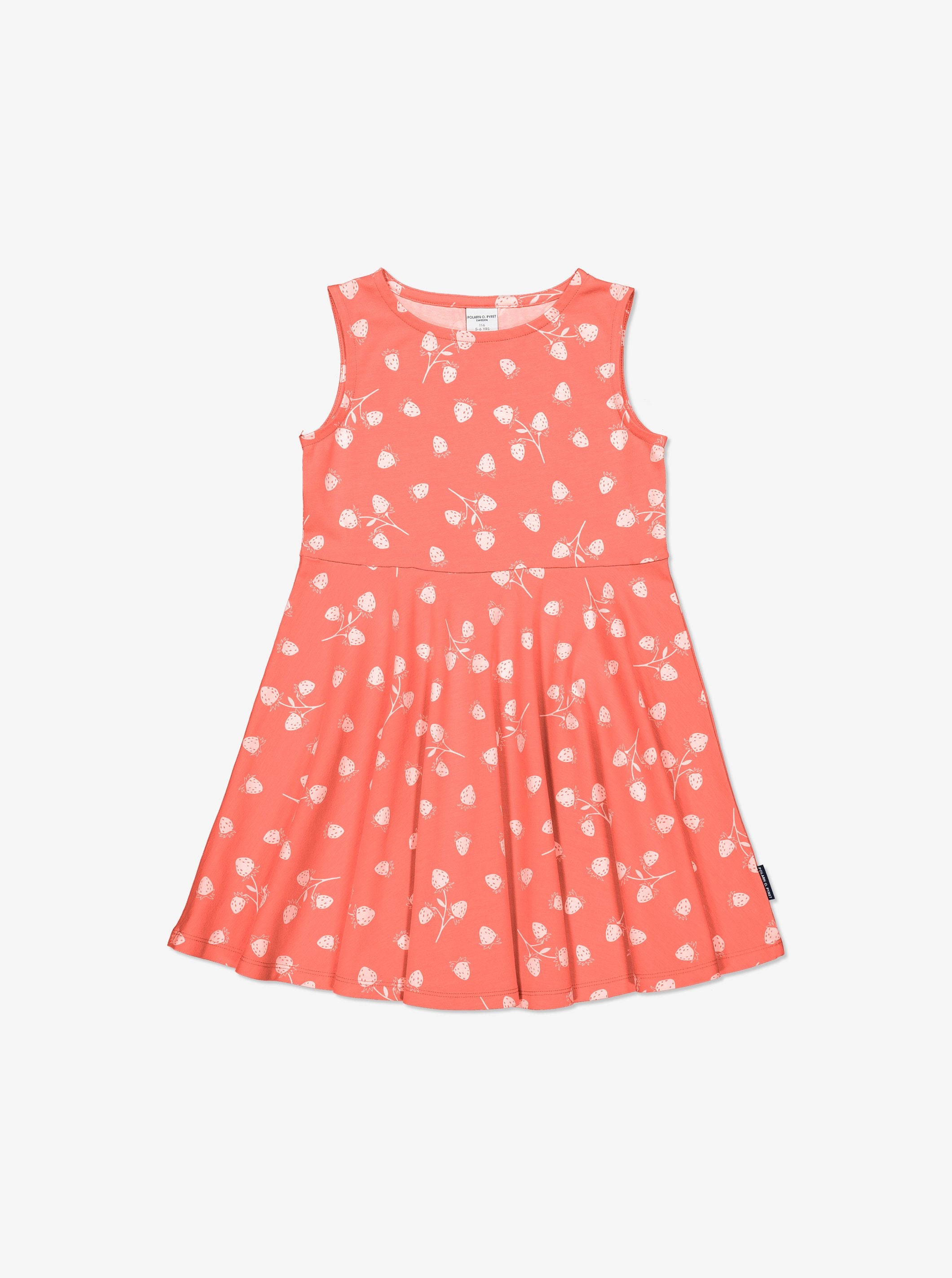 Strawberry Print Kids Dress