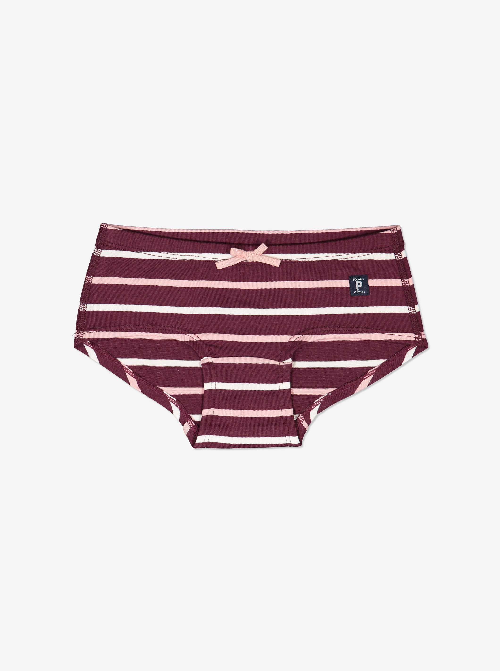 PO.P Stripe Girls Hipster Briefs