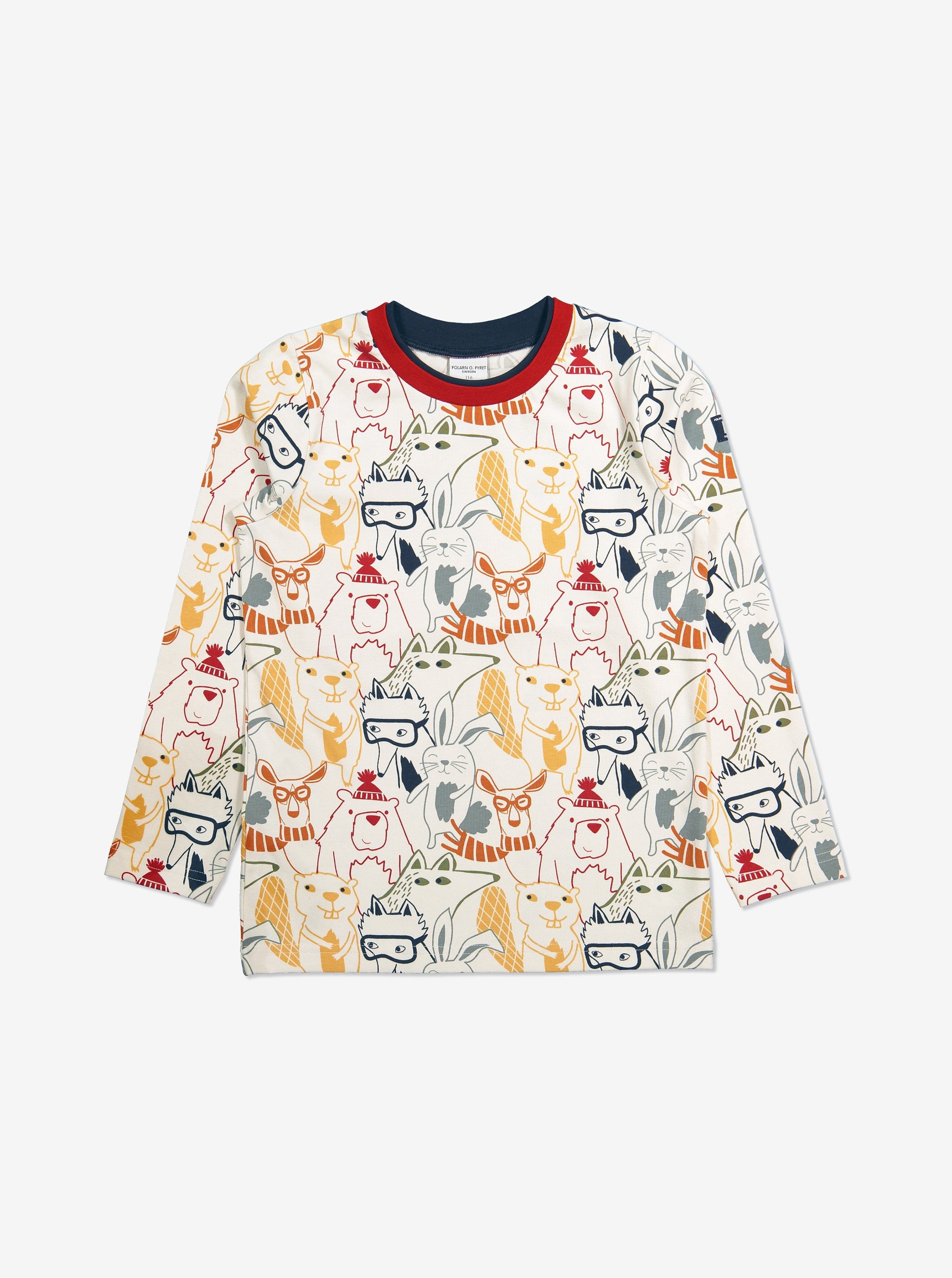 Nordic Ski Print Kids Top