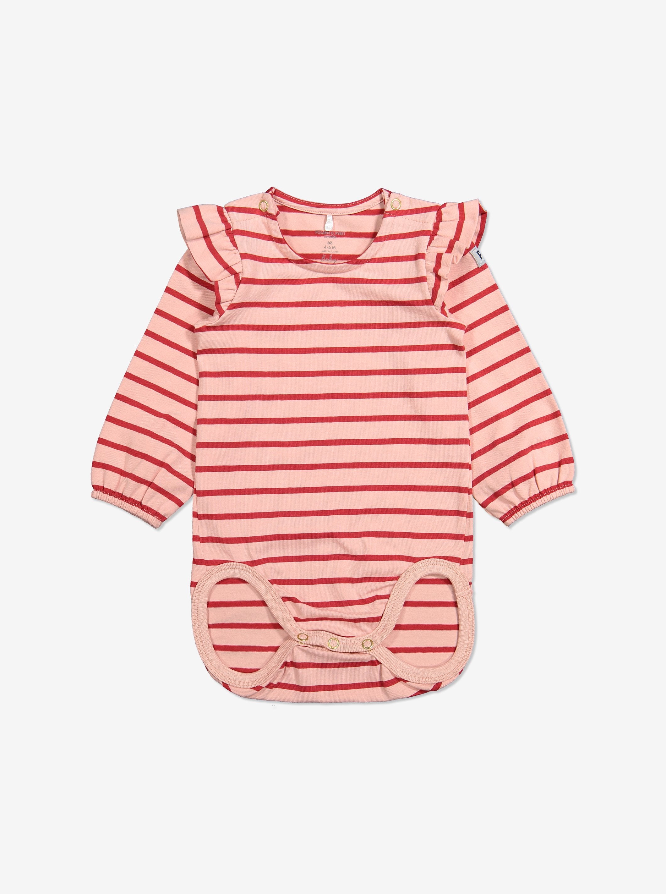 Striped Pink Babygrow