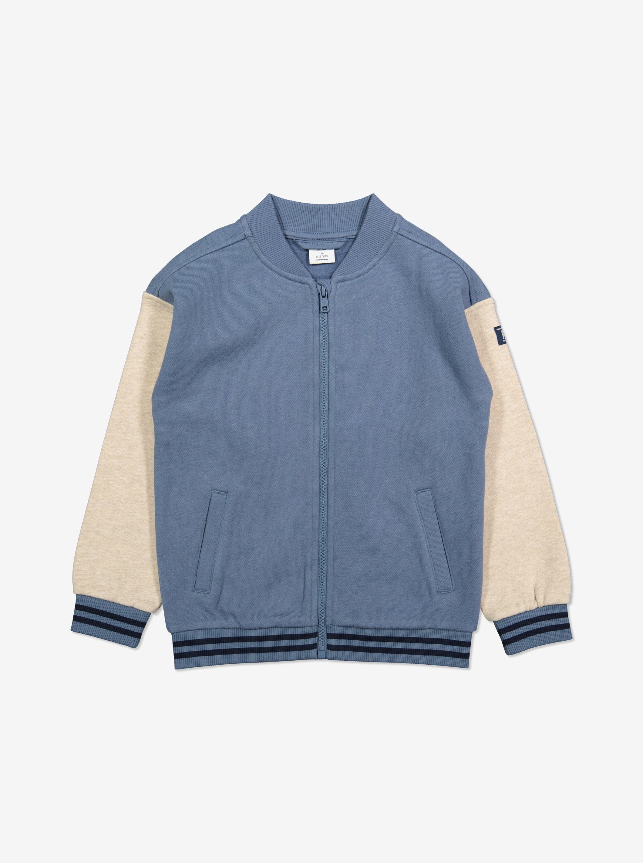 Two-Tone Kids Baseball Jacket