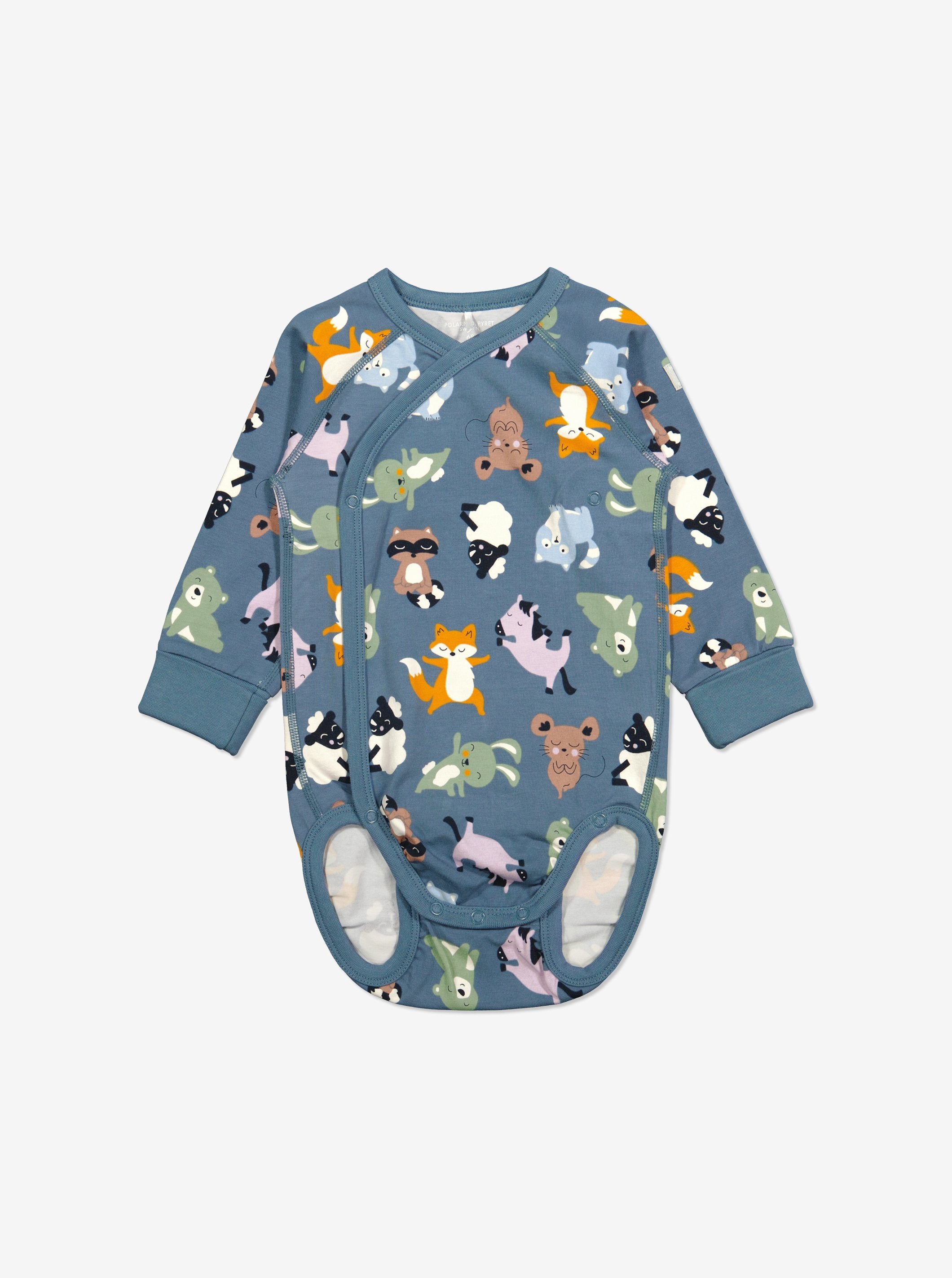 Zen Friends Print Wraparound Babygrow