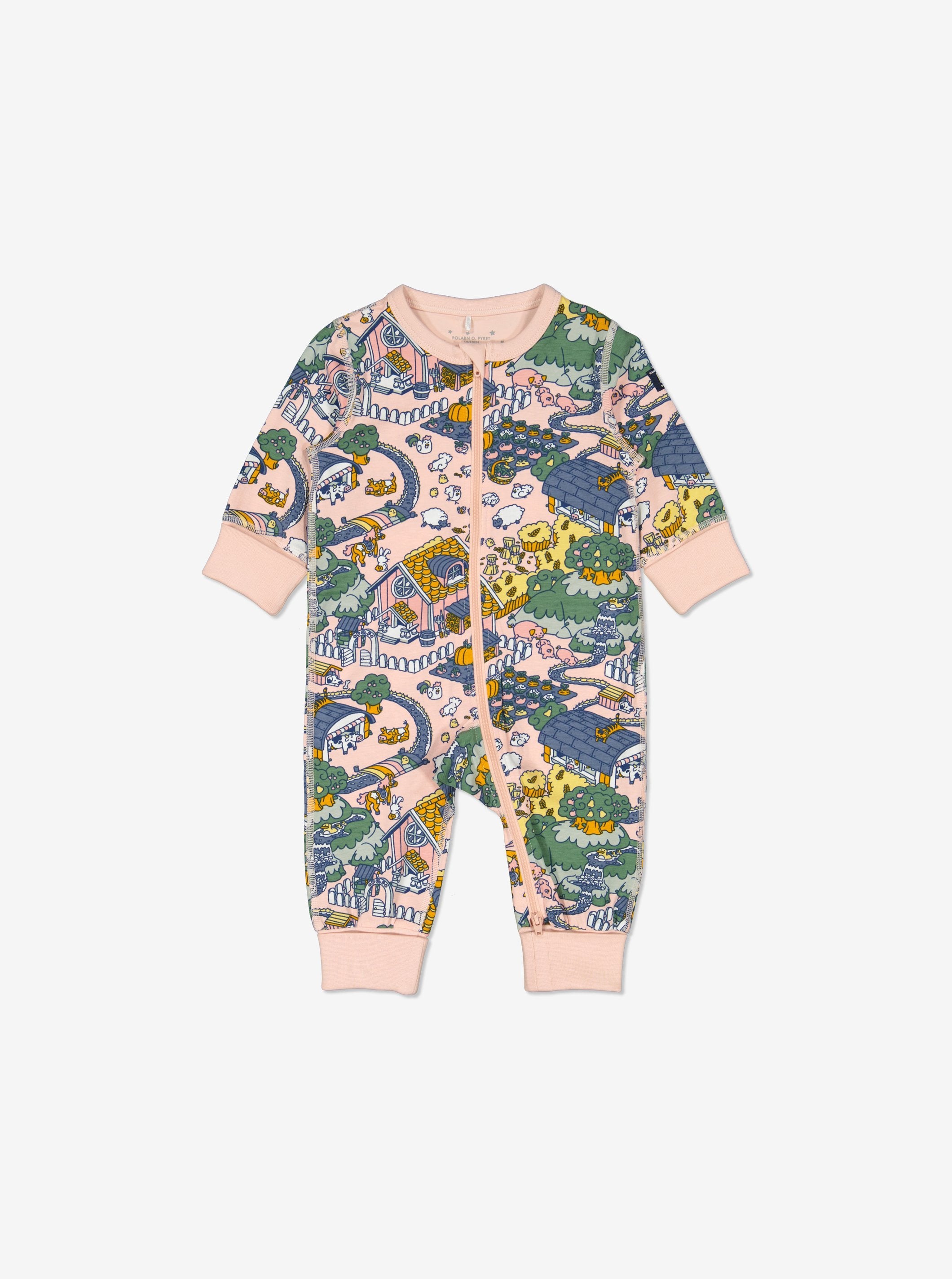 Farmyard Print Kids Sleepsuit