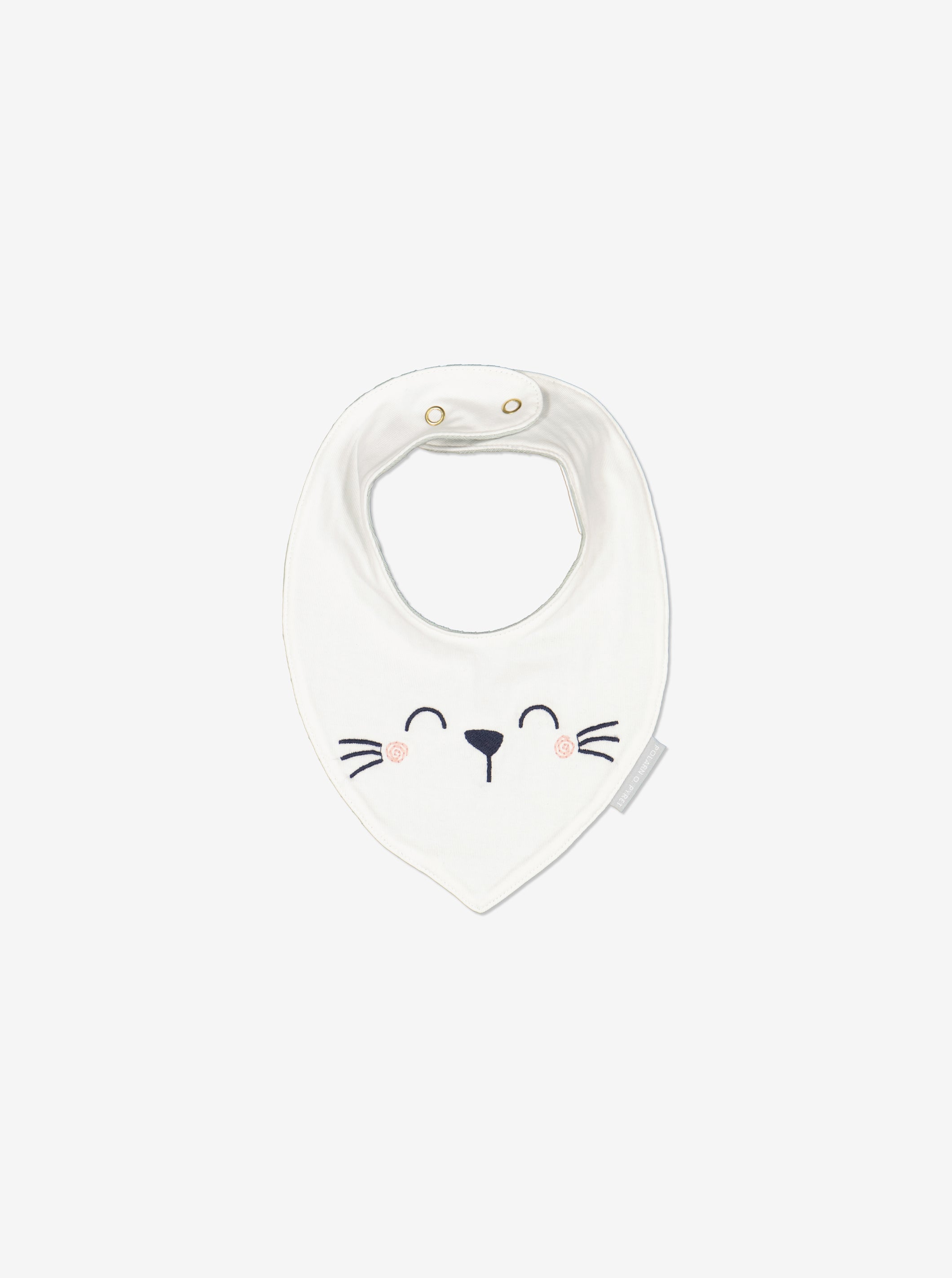 Embroidered Rabbit Bib