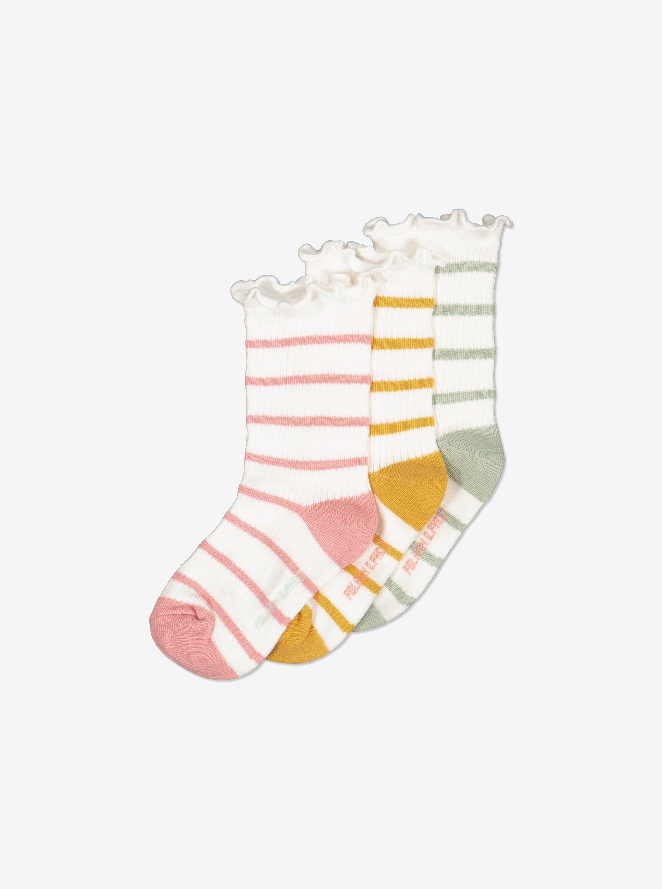 Three Pack Kids Stripey Socks