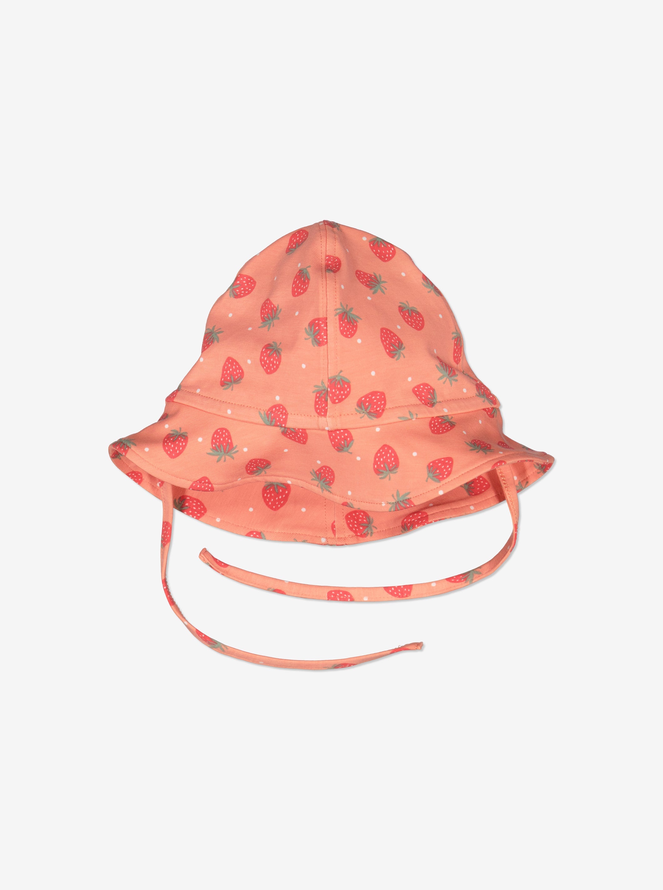 Strawberry Print Baby Sun Hat