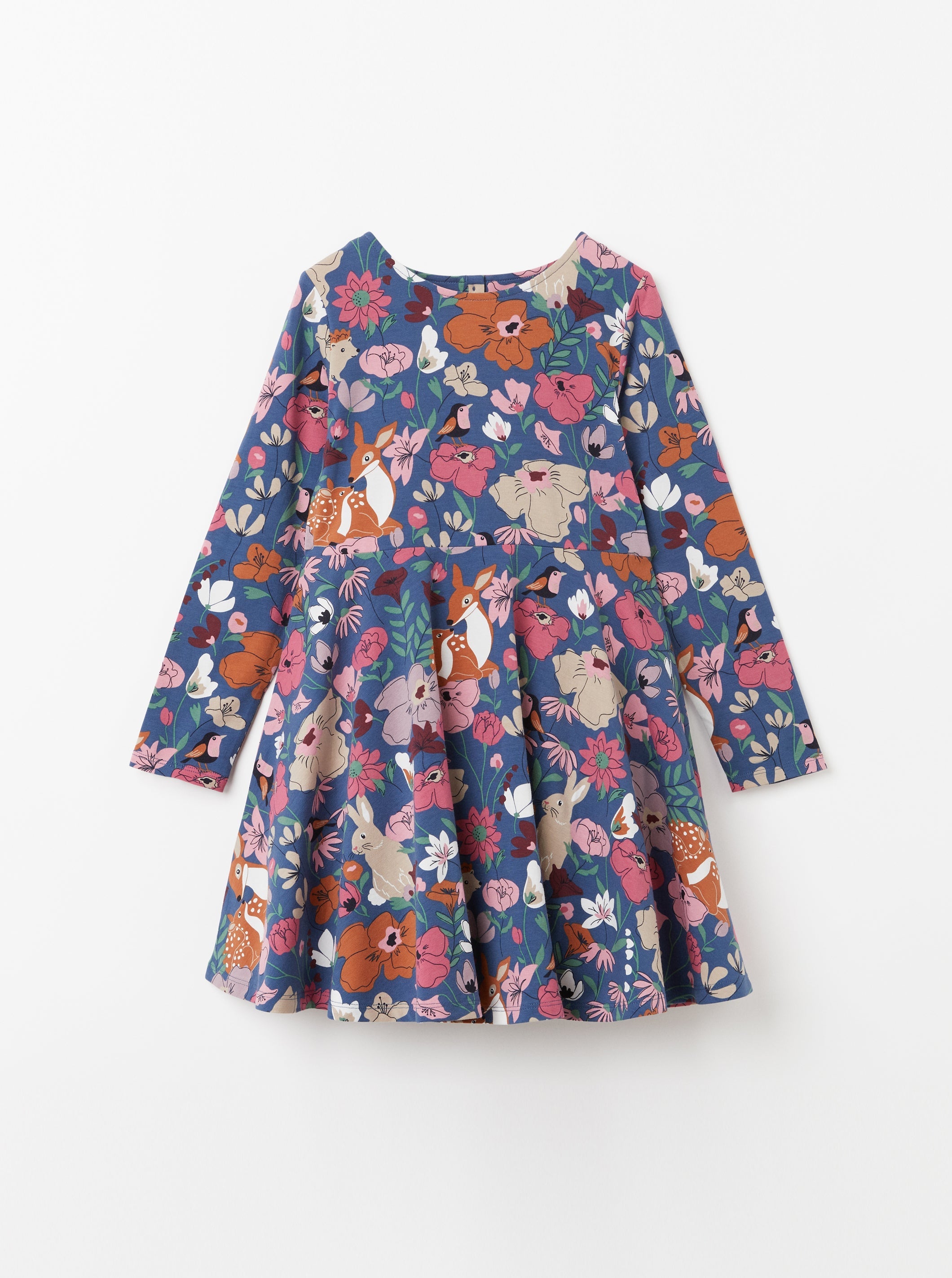 Nordic Floral Print Dress
