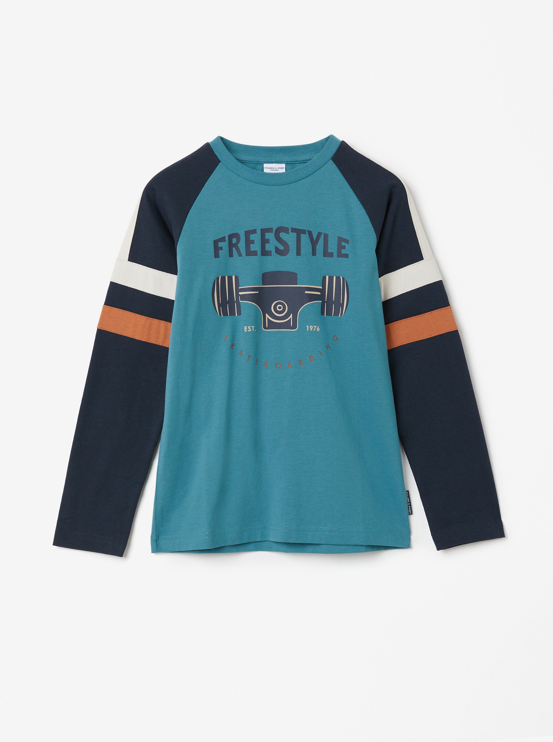 Skateboard Print Kids Top