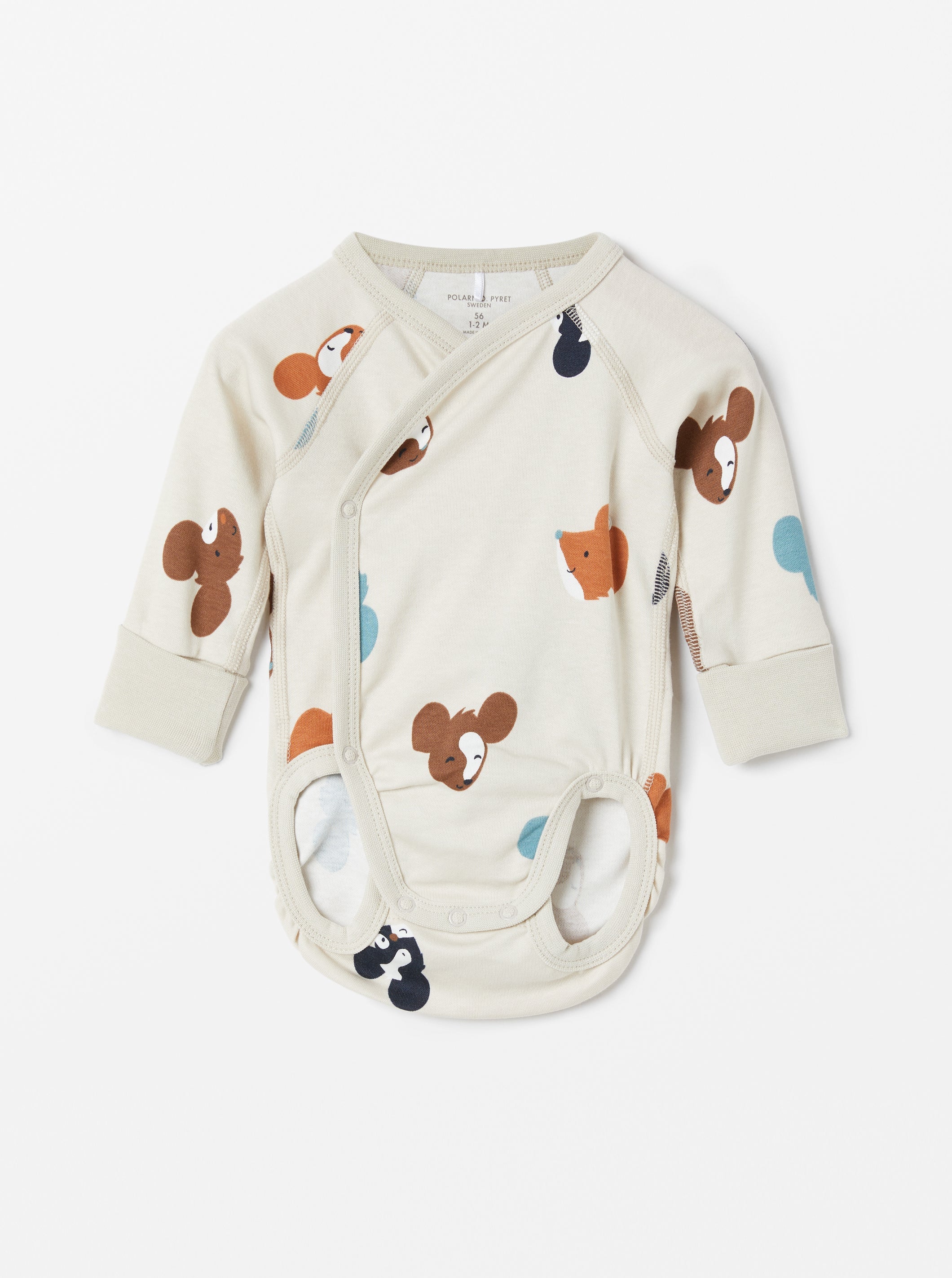 Mouse Print Wraparound Bodysuit