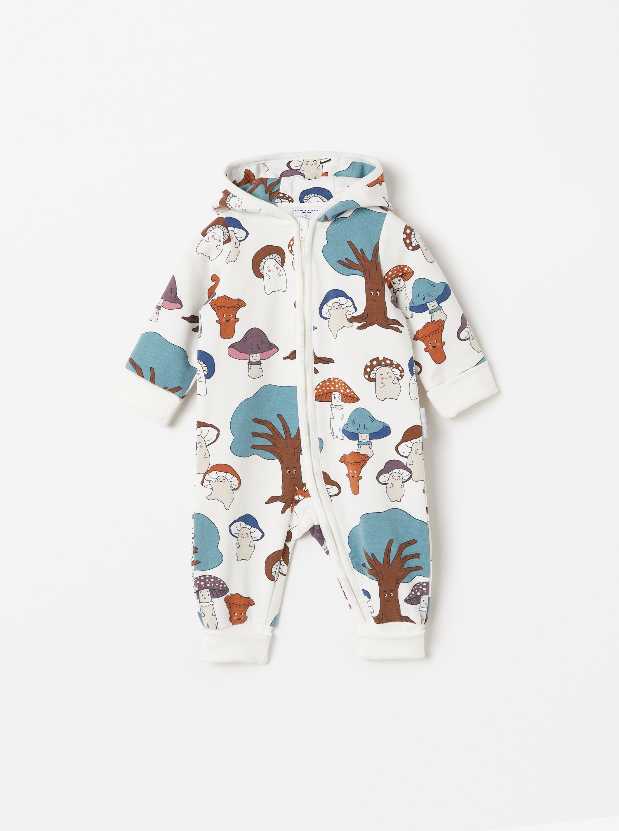 Mushroom Print Baby All-in-one