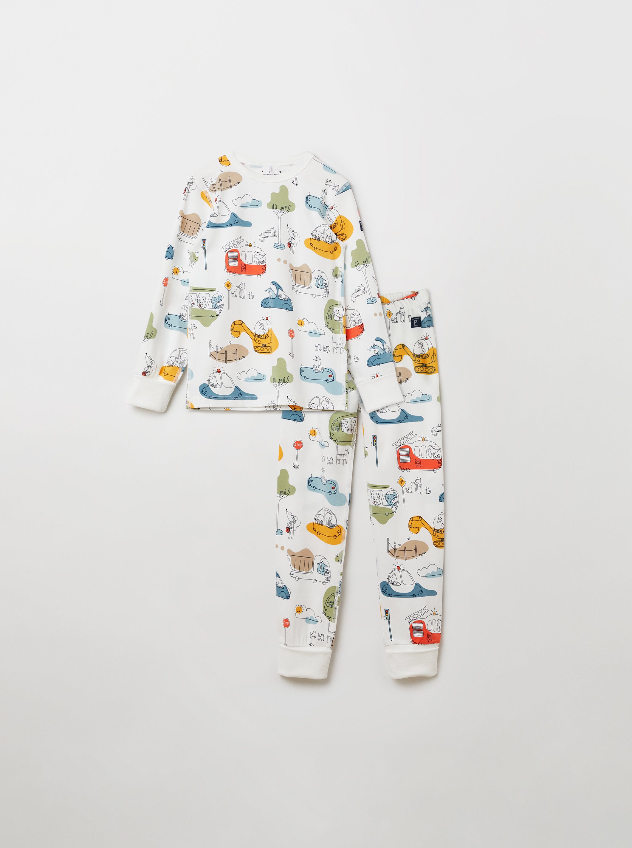 Vehicle Print Kids Pyjamas