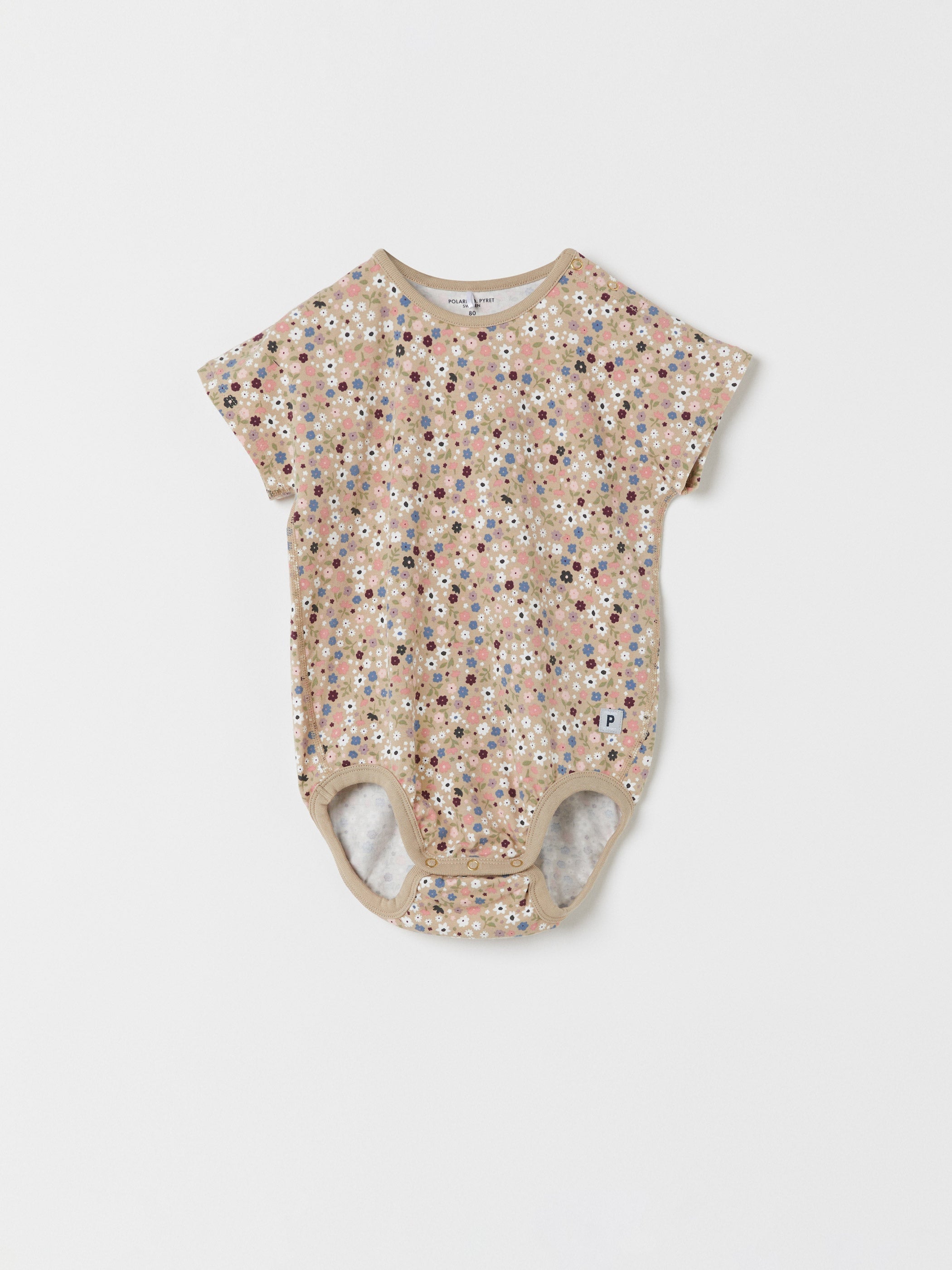 Short Sleeved Floral Babygrow