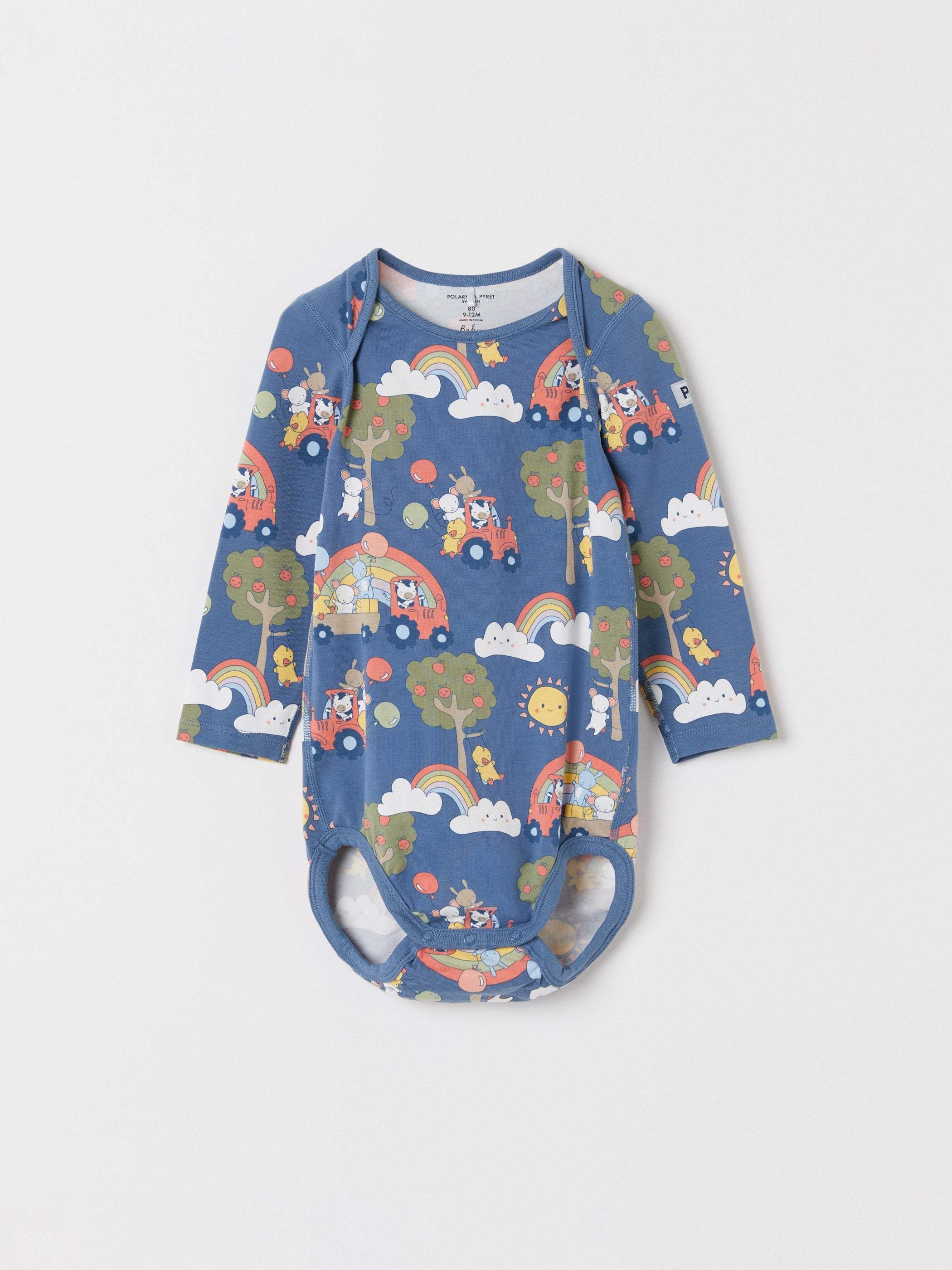 Tractor Print Babygrow