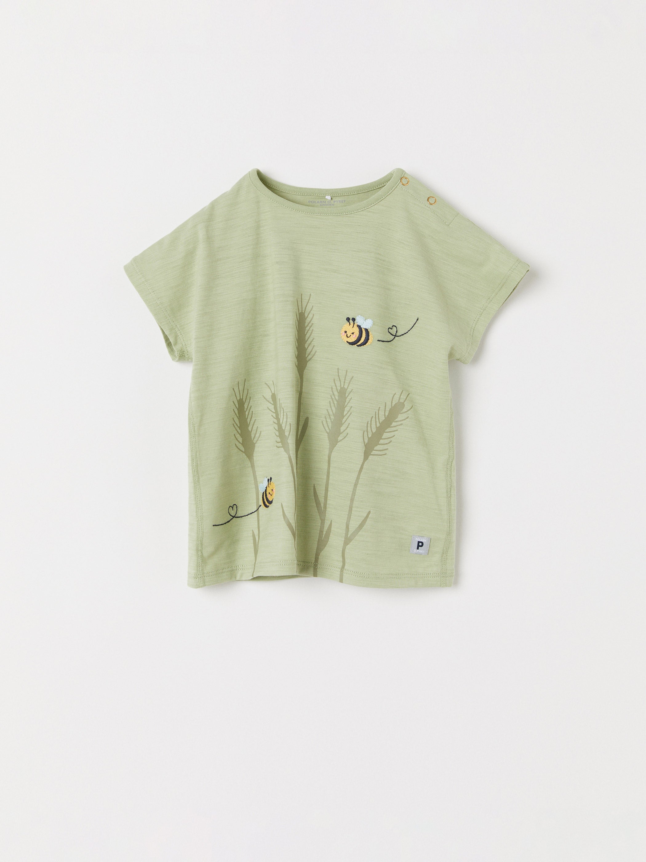 Bee Embroidered Baby T-Shirt
