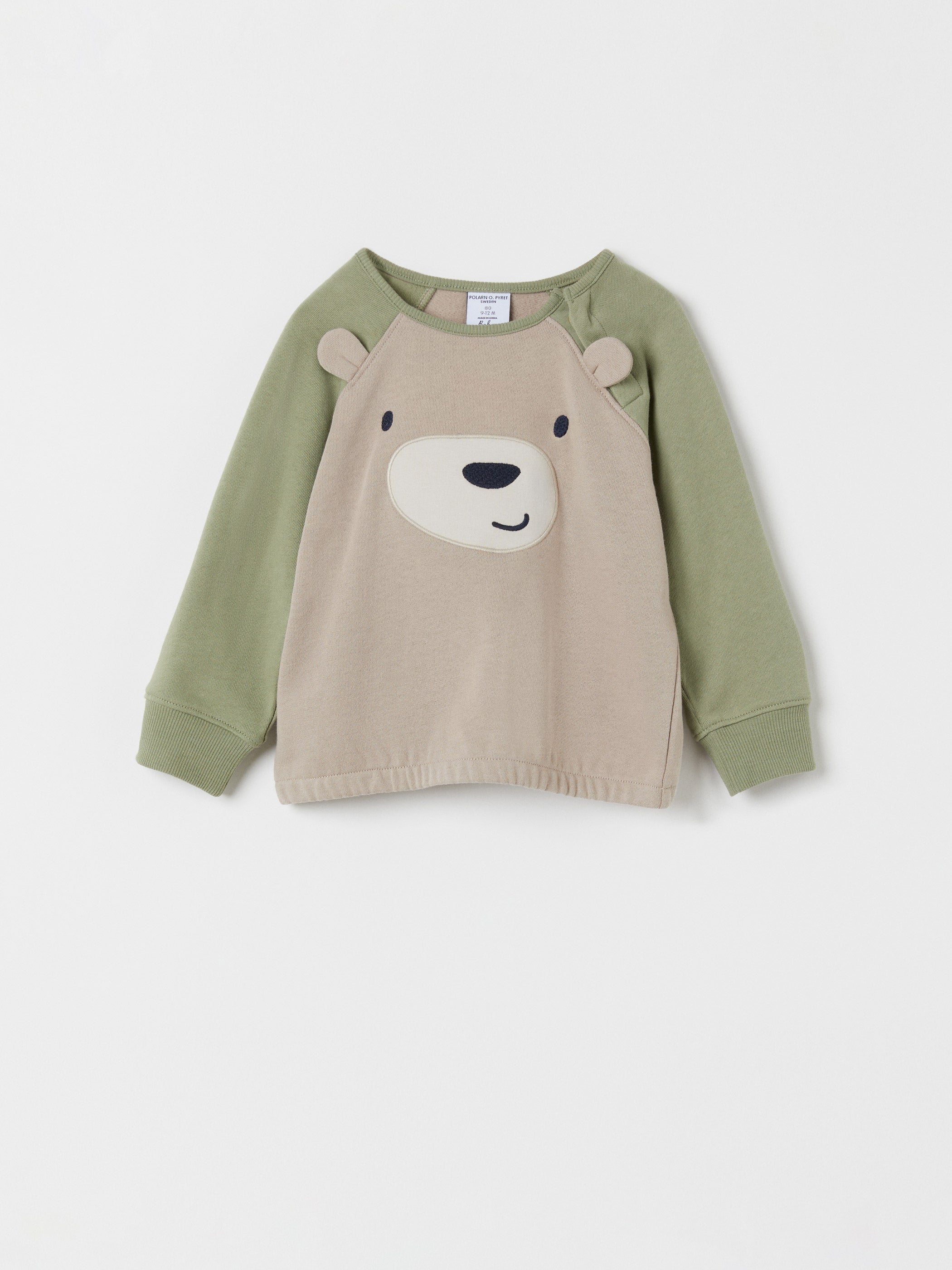 Bear Applique Baby Sweatshirt