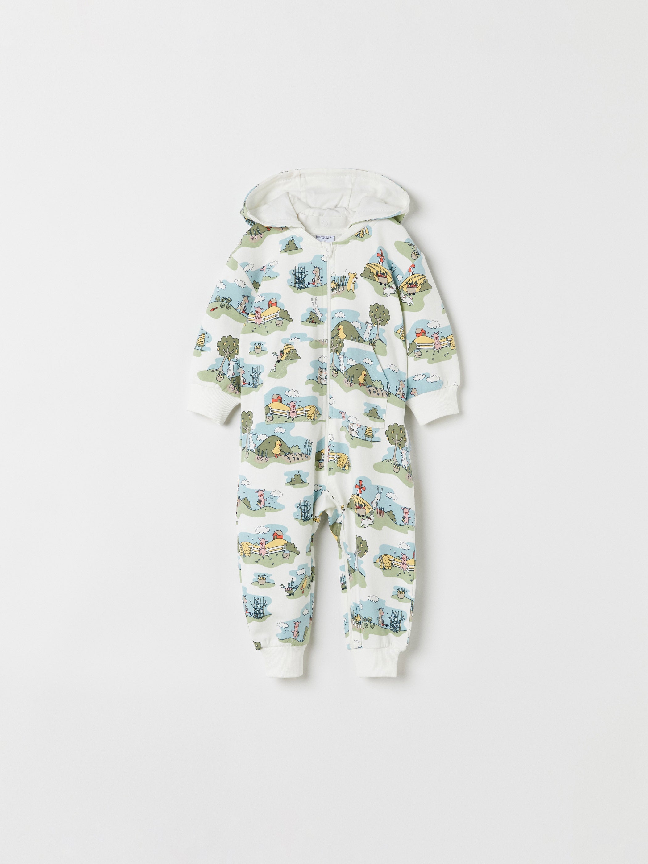 Farm Print Baby All-in-one