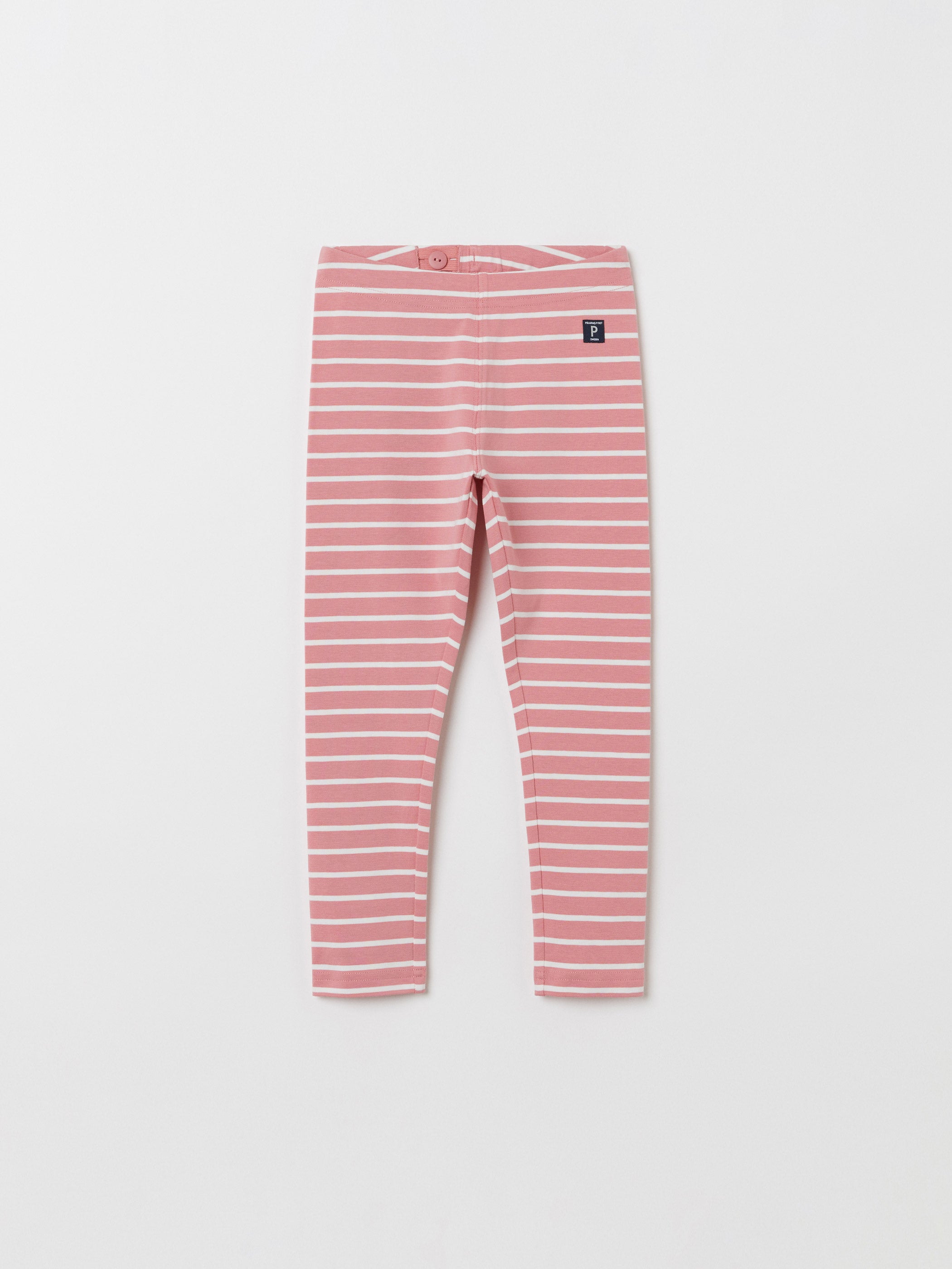 Striped Organic Kids Leggings