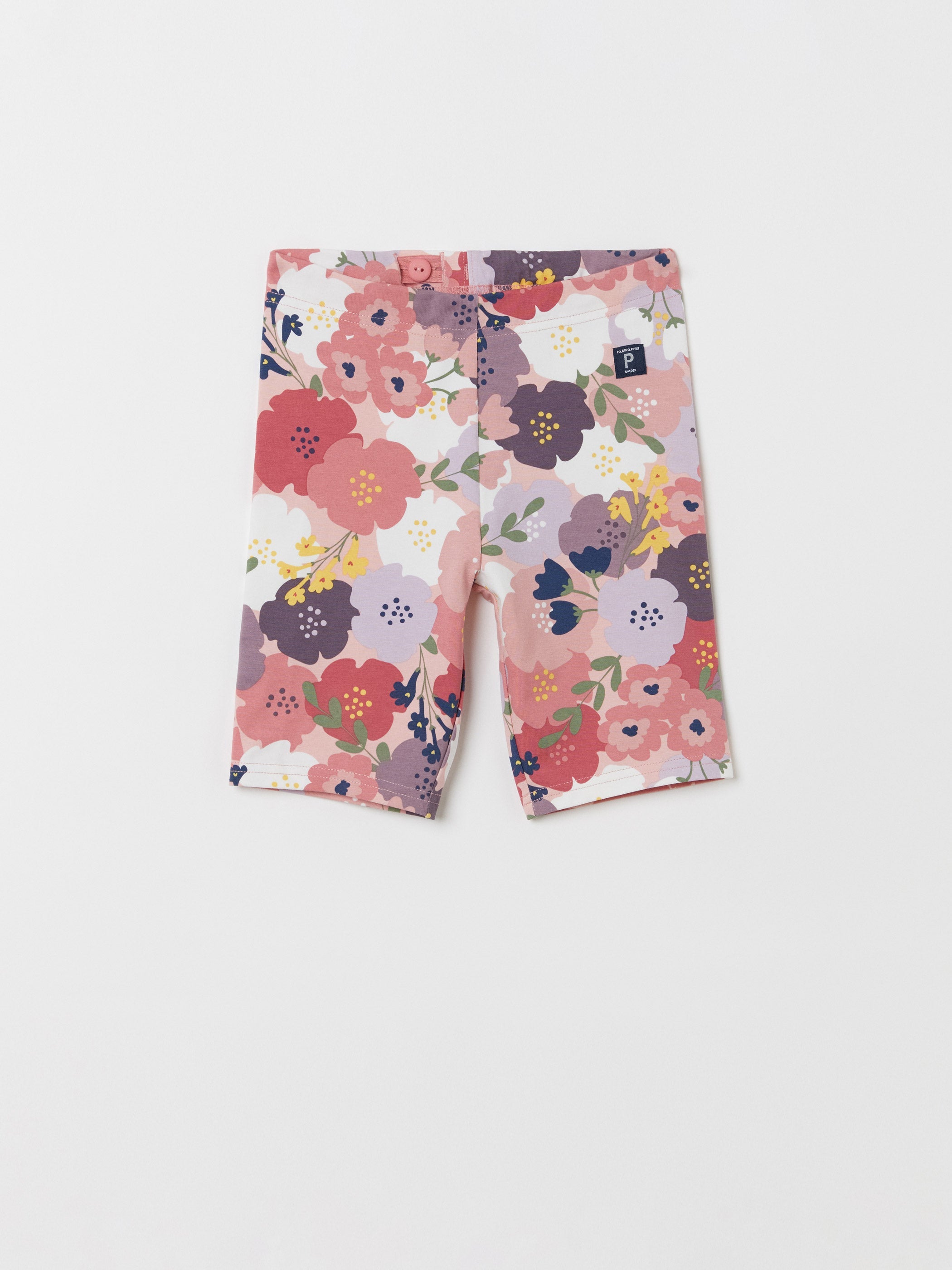 Floral Legging Style Kids Cycling Shorts