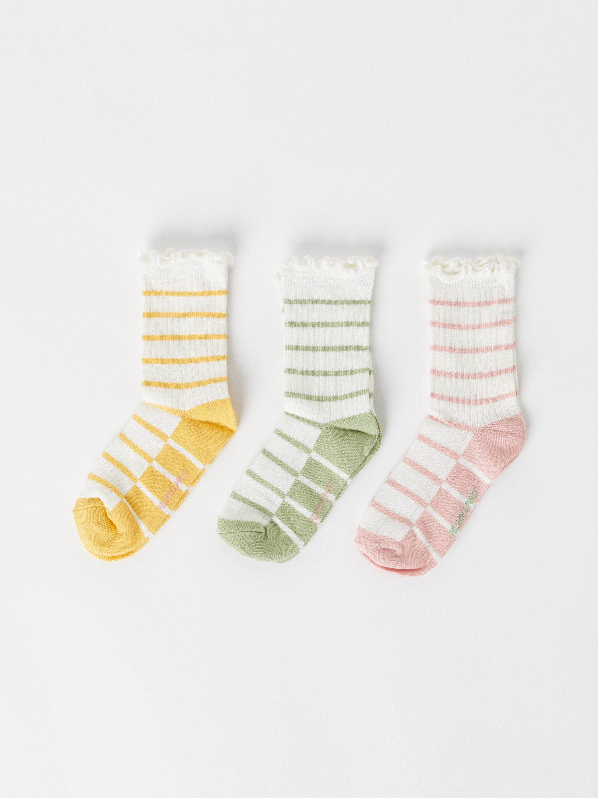 Three Pack Kids Socks