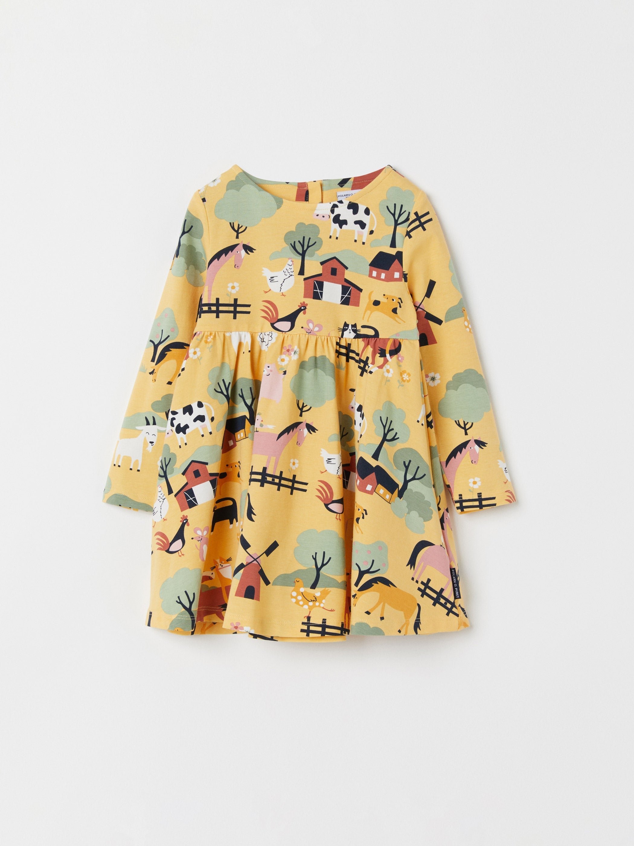 Farm Print Kids Dress