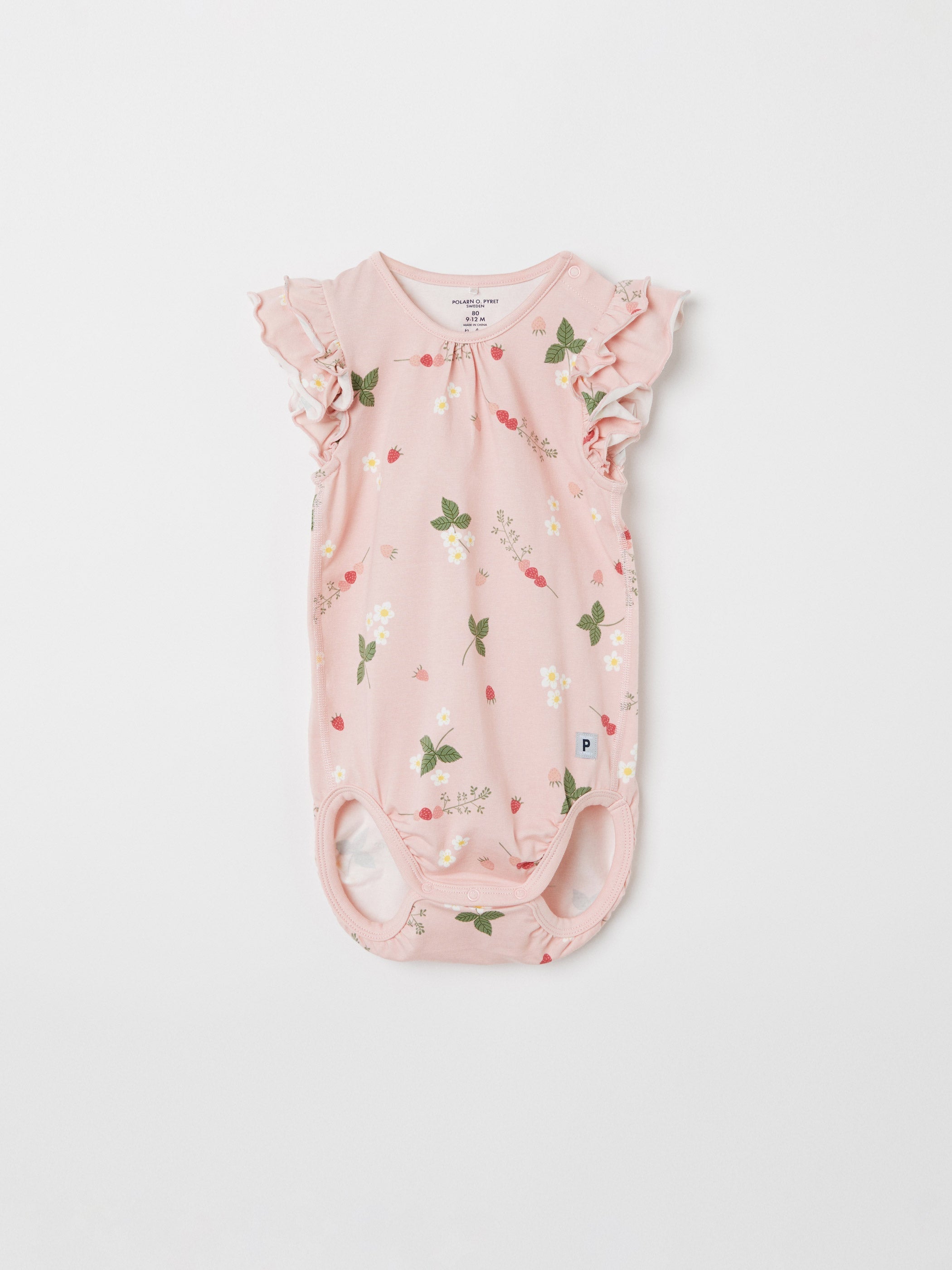 Strawberry Print Babygrow