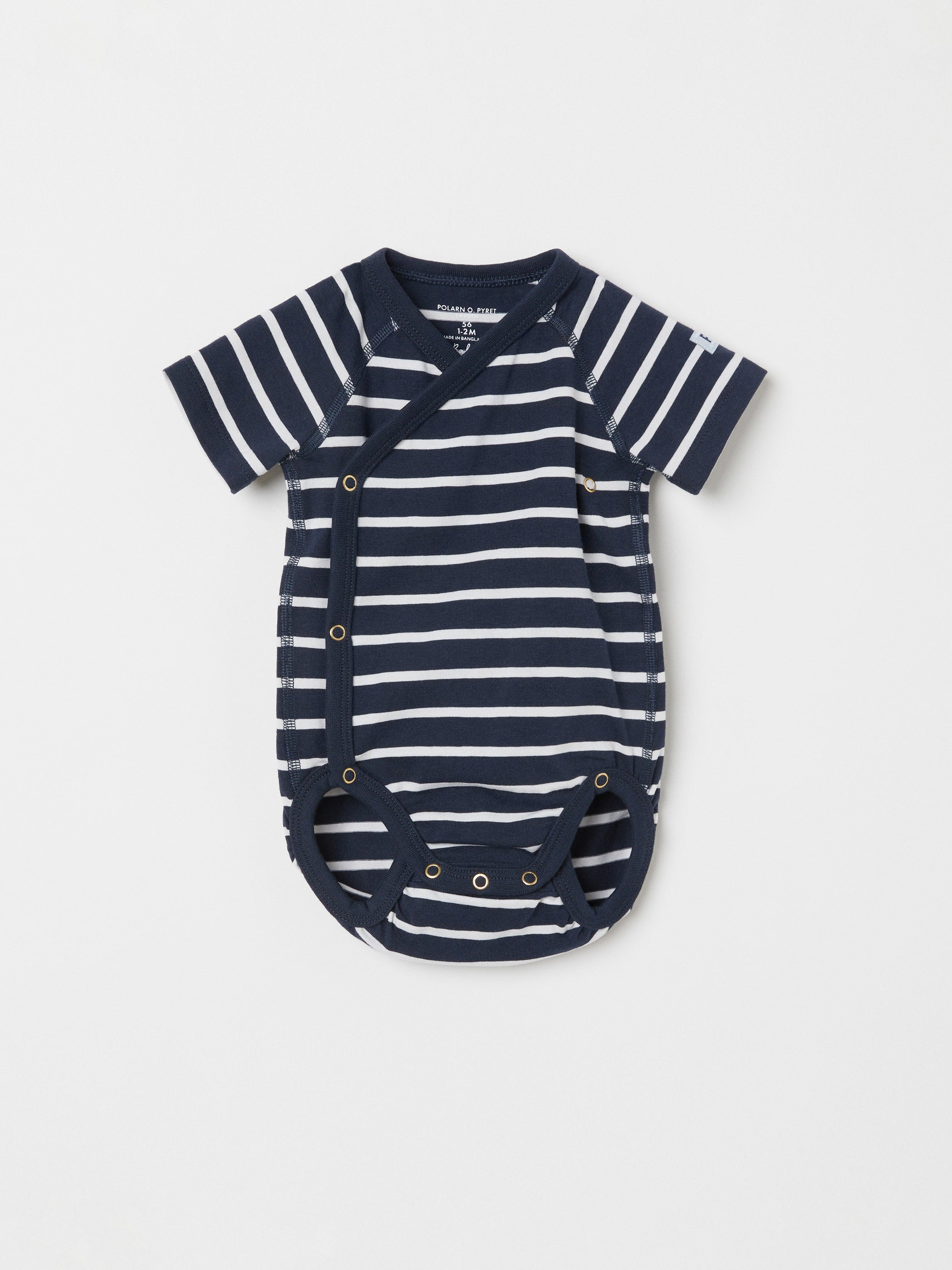 Striped Wraparound Babygrow