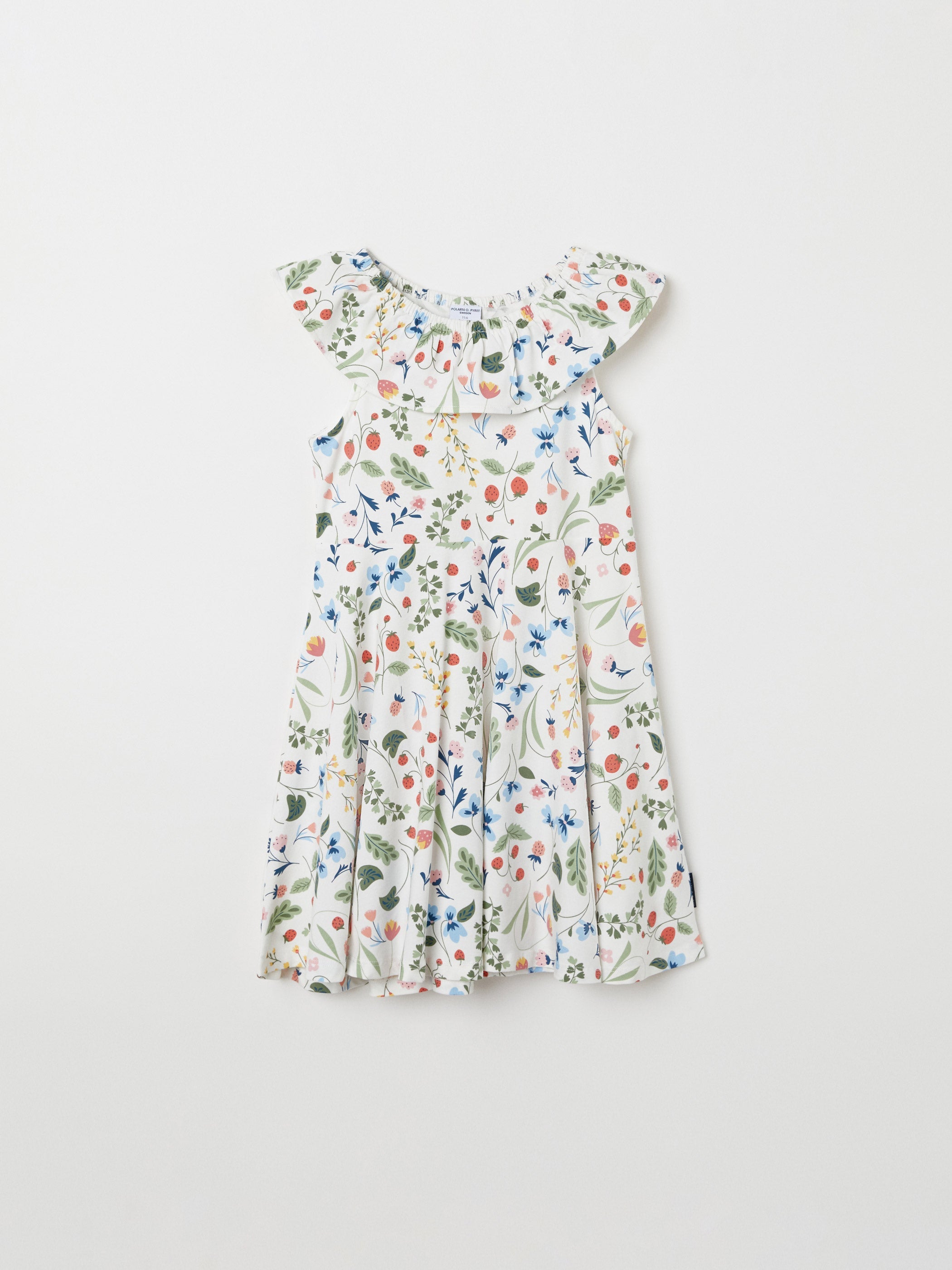 Strawberry Print Kids Dress