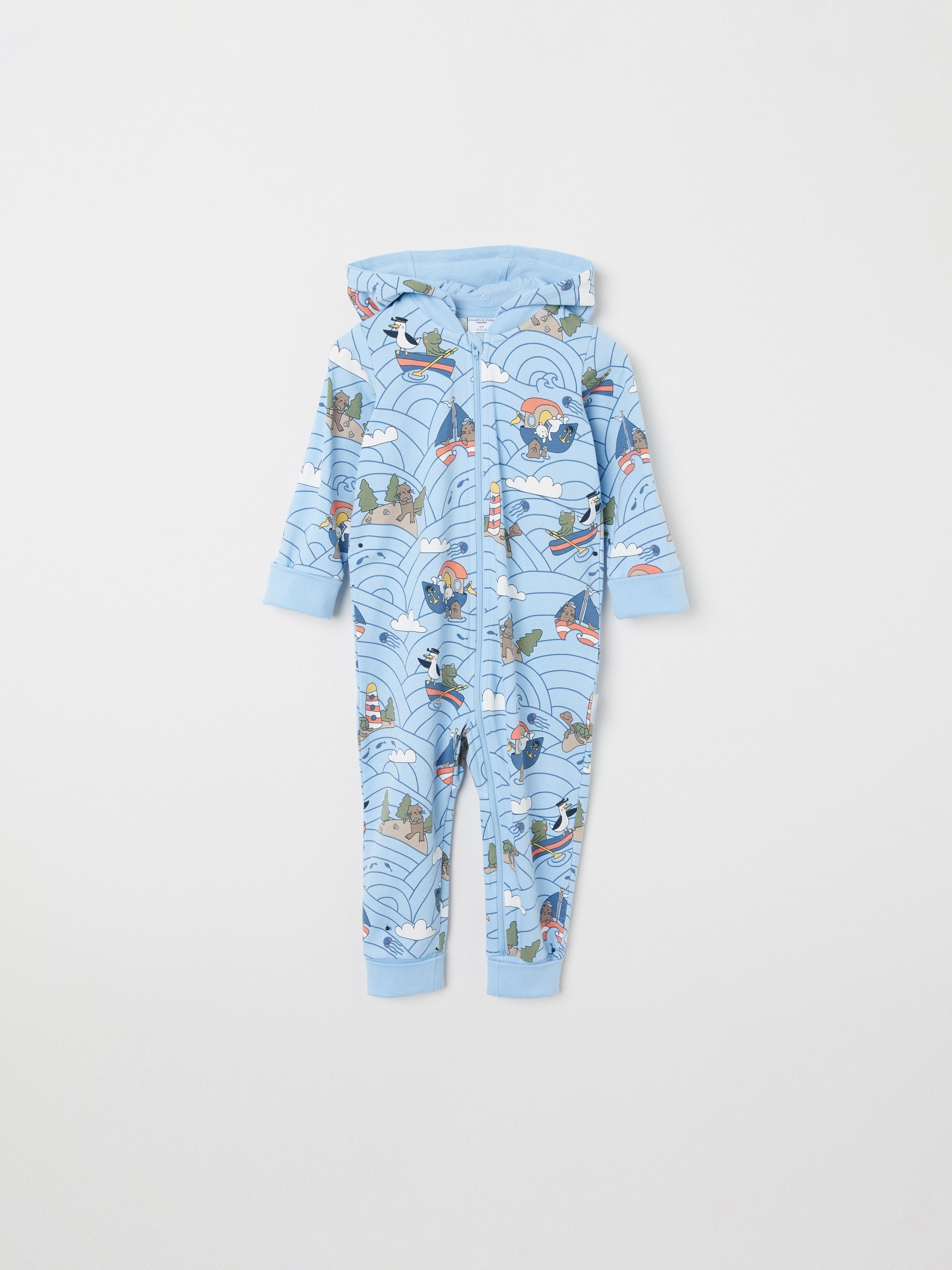 Sea Print Baby All-in-one