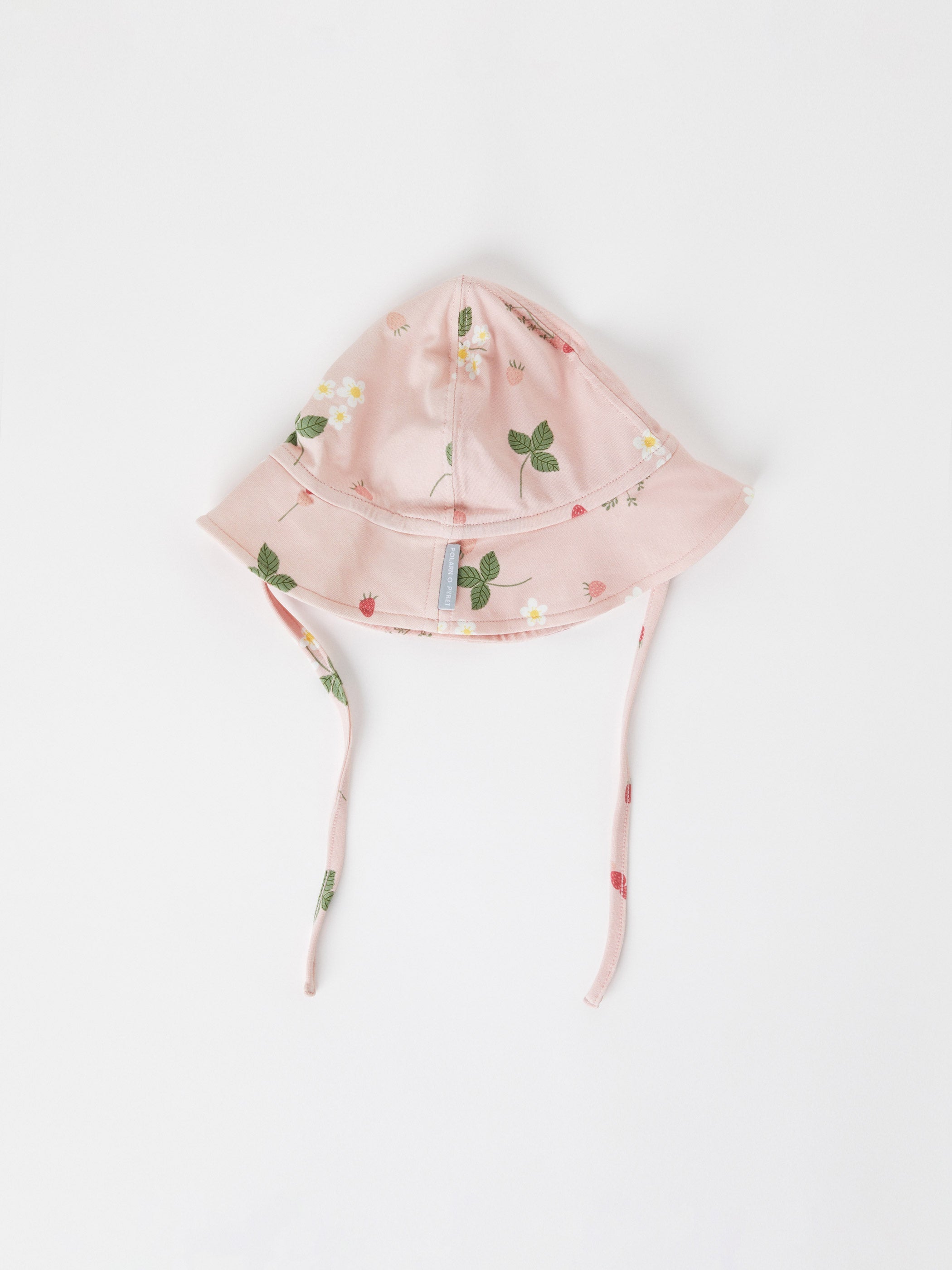 Strawberry Print Baby Sun Hat