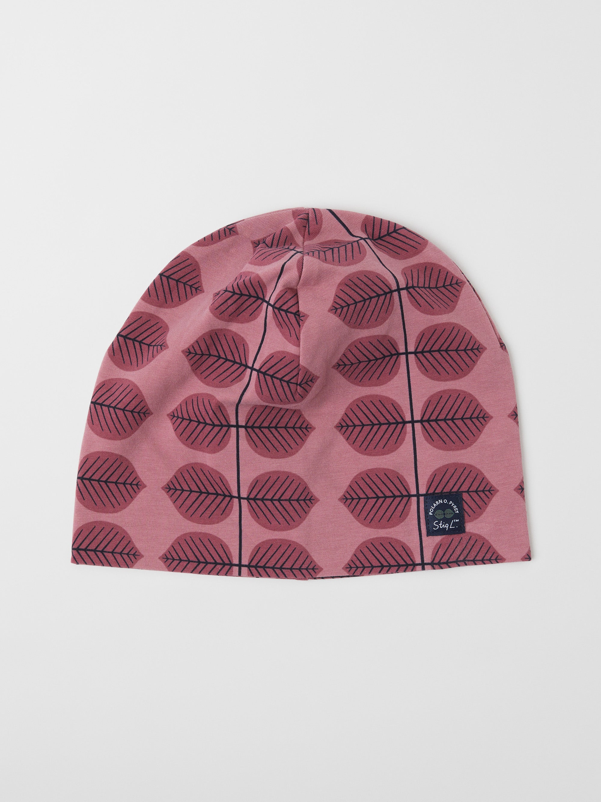 Leaf Print Kids Beanie Hat