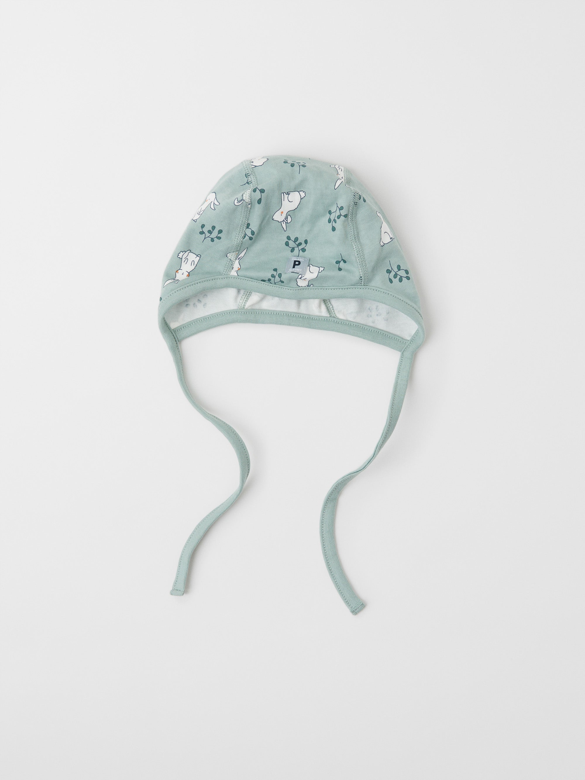 Bunny Print Baby Hat