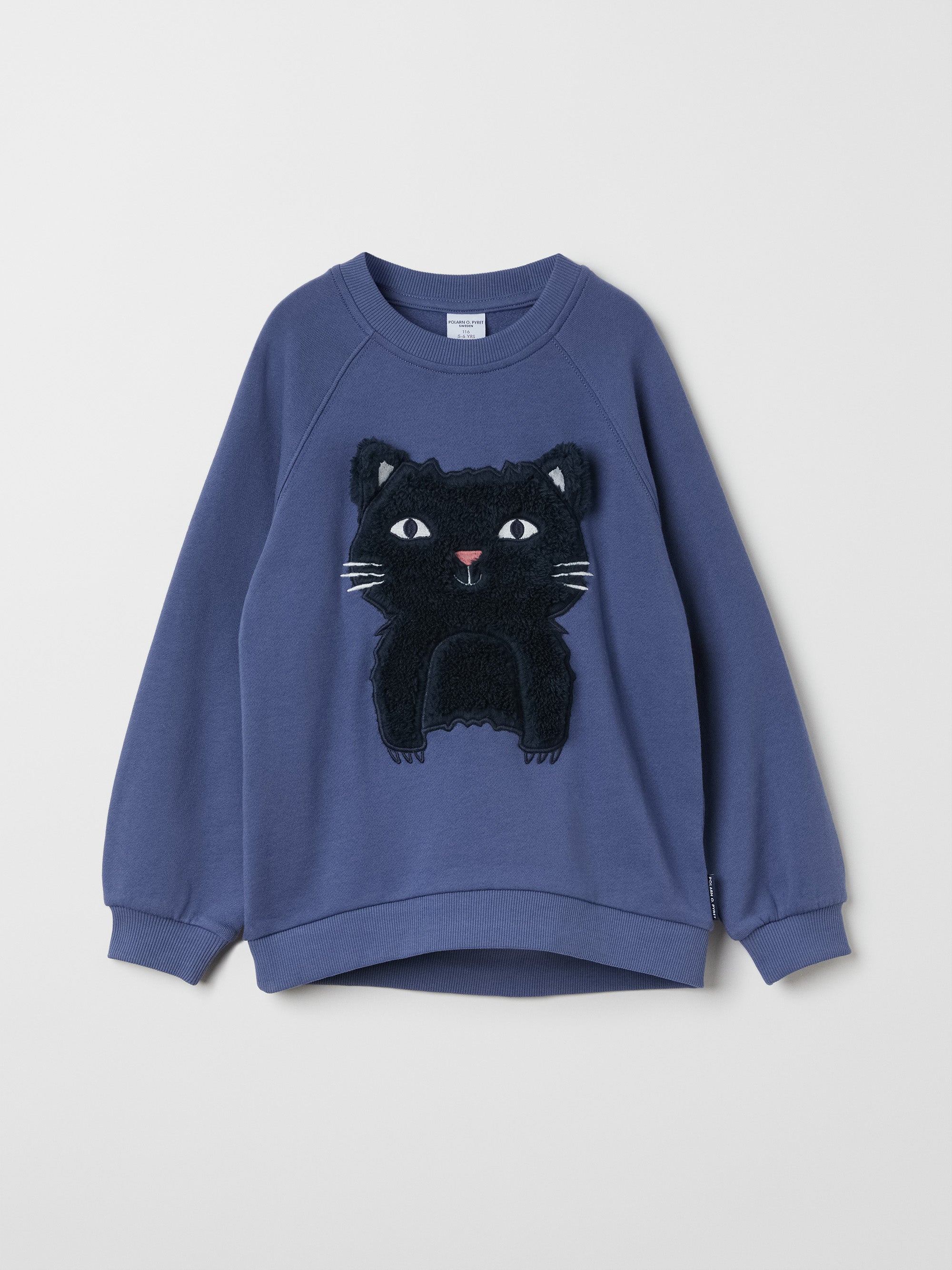 Cat Applique Kids Sweatshirt