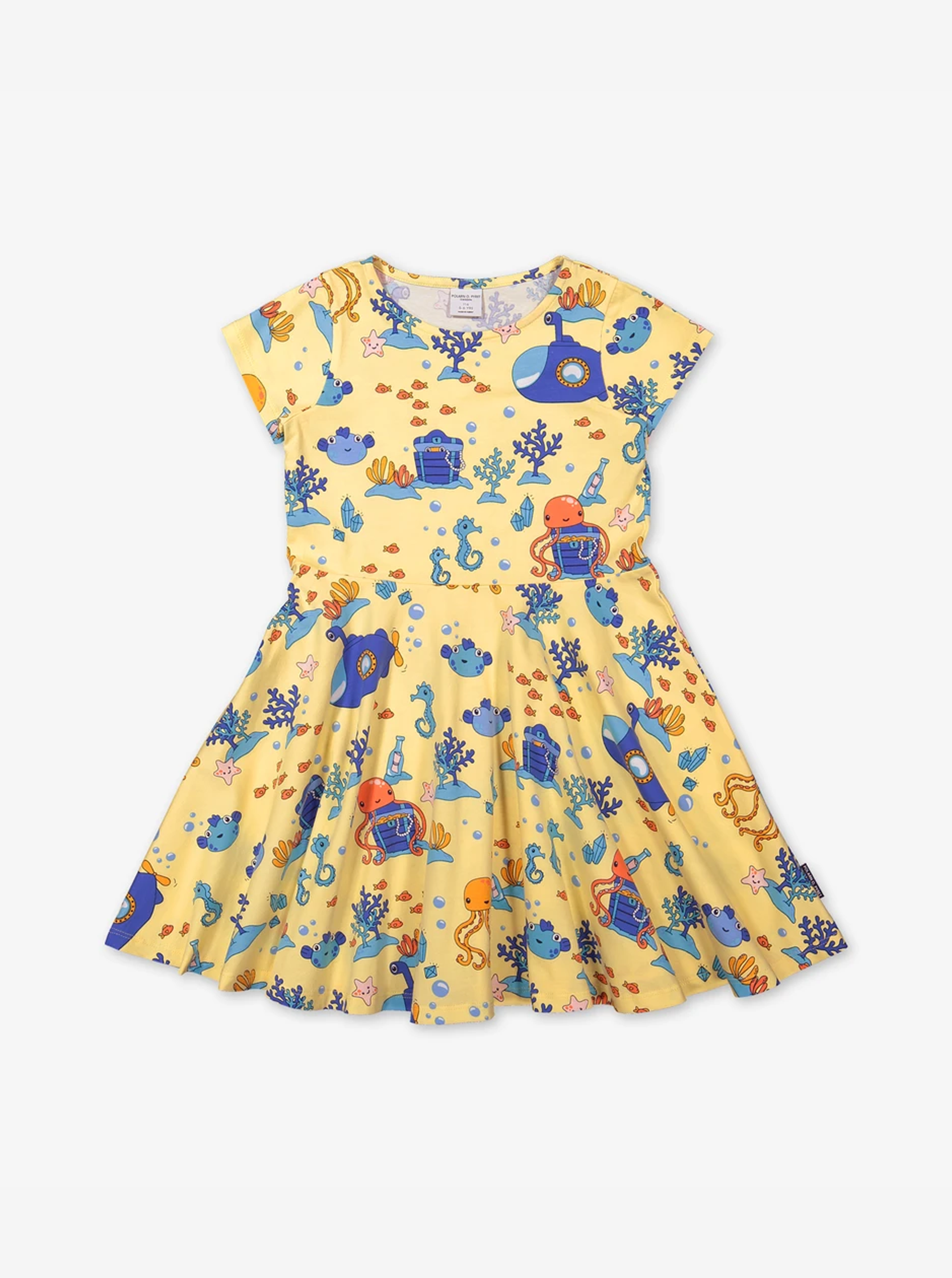 Underwater Print Kids Dress