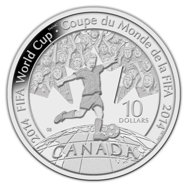 2010 $1 Saskatchewan Roughriders Centennial Gold-Plated Uncirculated C