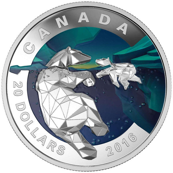 2016 $20 Canadian Salmonids: Atlantic Salmon - Pure Silver Coin