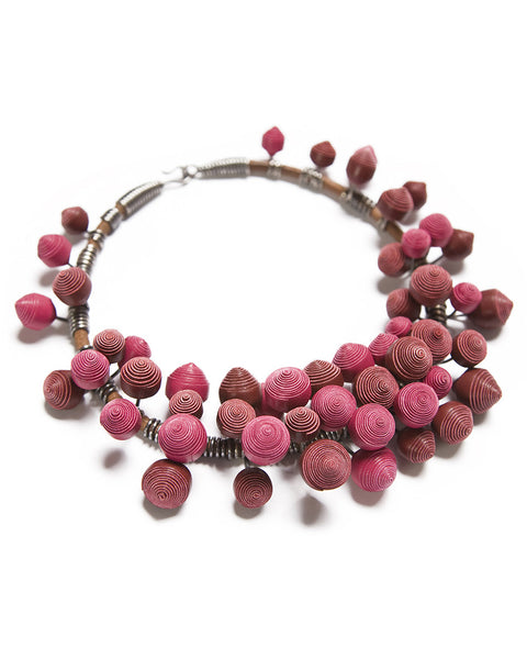 Pink/Red Swirl Necklace – Andrea Janosik