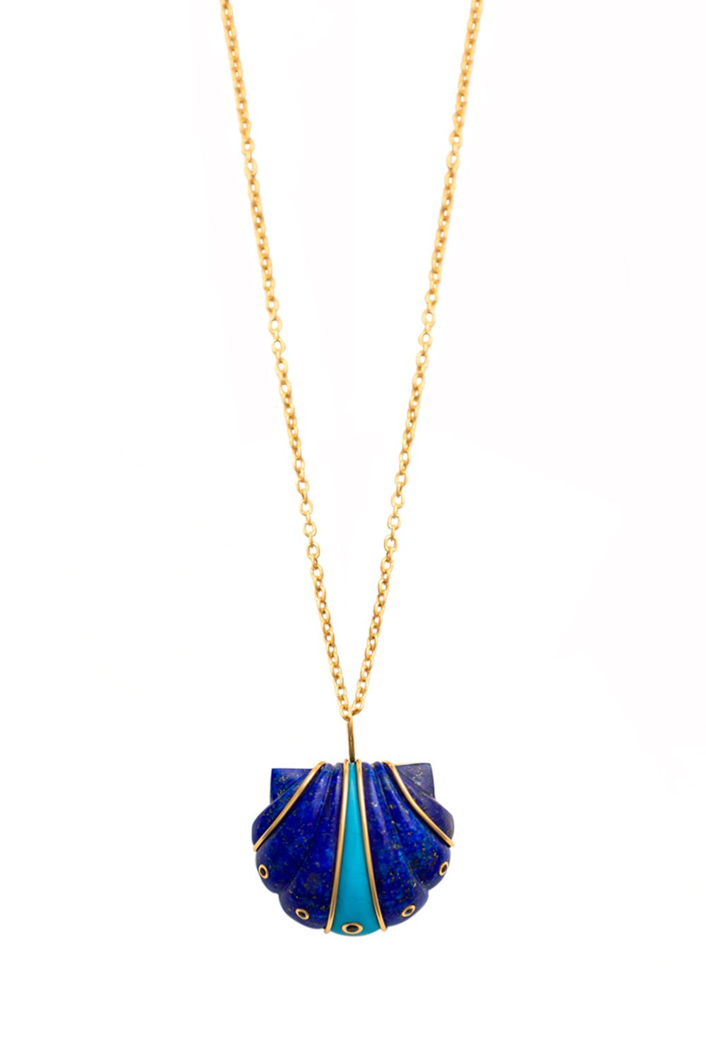 Brent Neale Rainbow Pillow 18-karat Multi-stone Necklace - Gold |  Editorialist